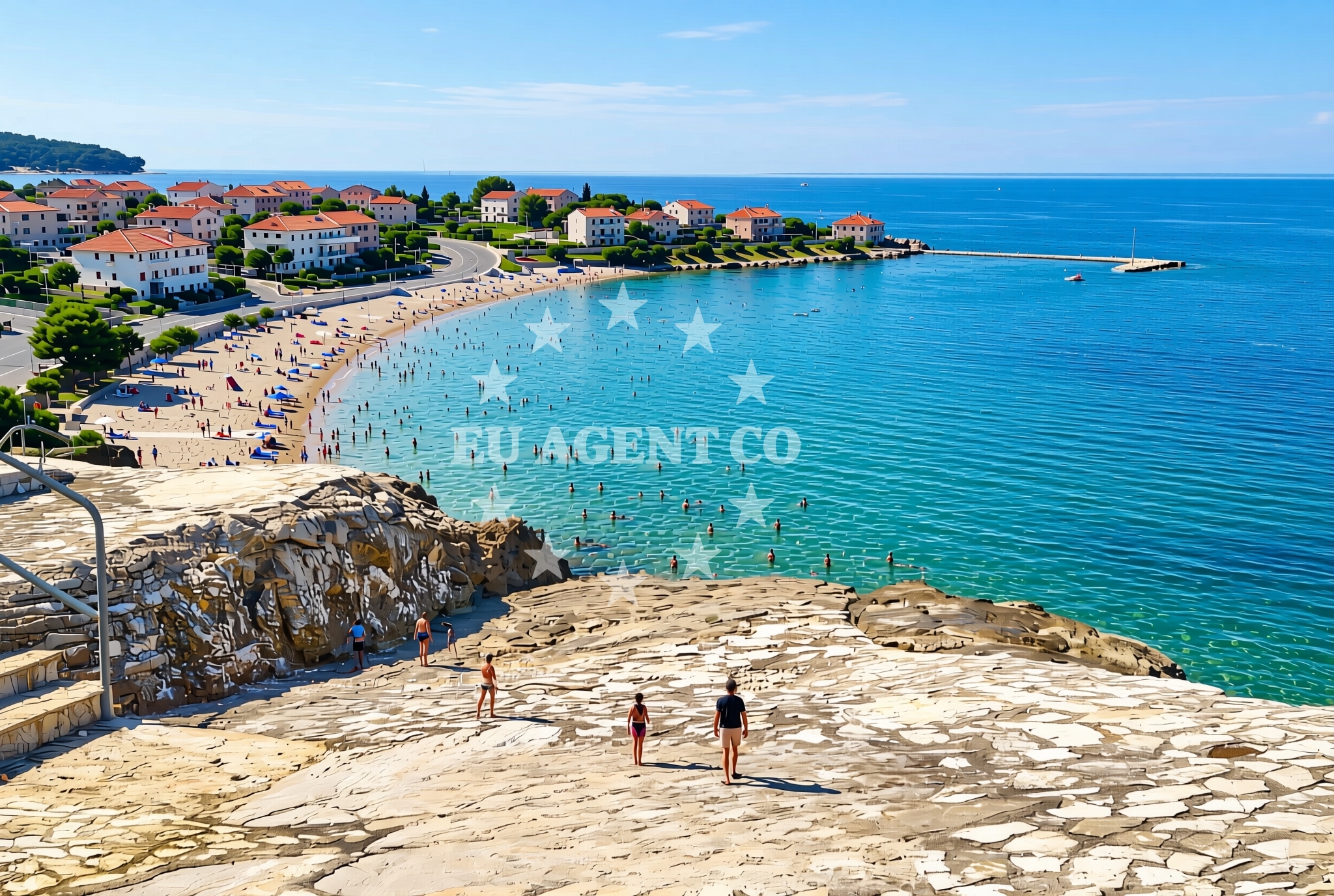 Additional view of Kras, Tar Beach in Kras