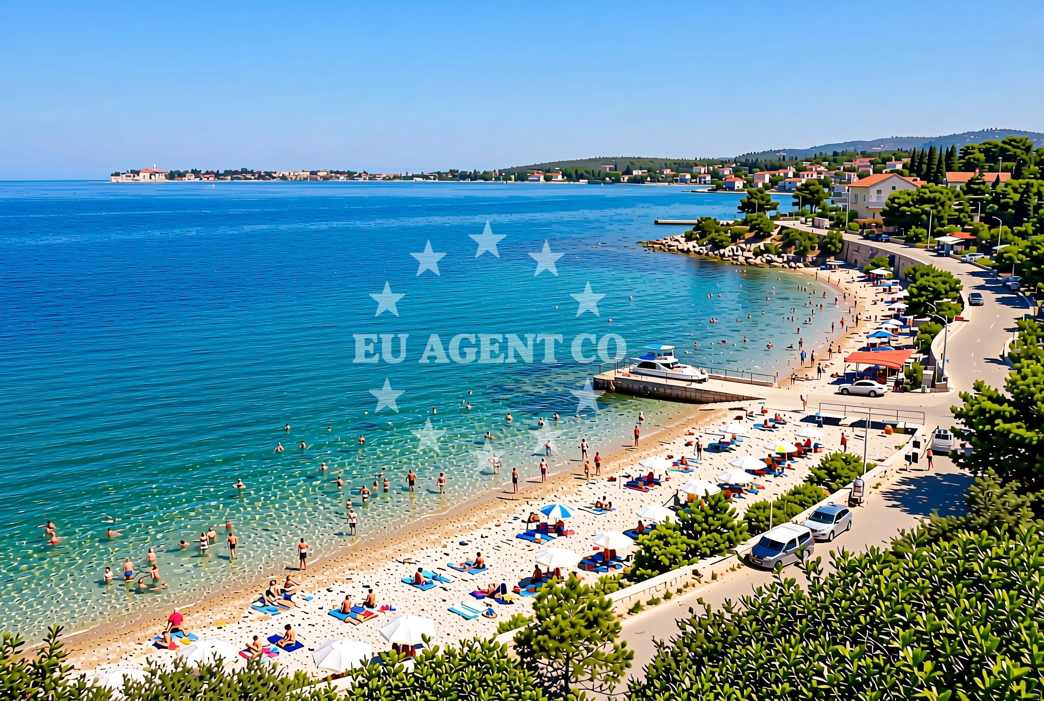 Additional view of Kras, Tar Beach in Kras