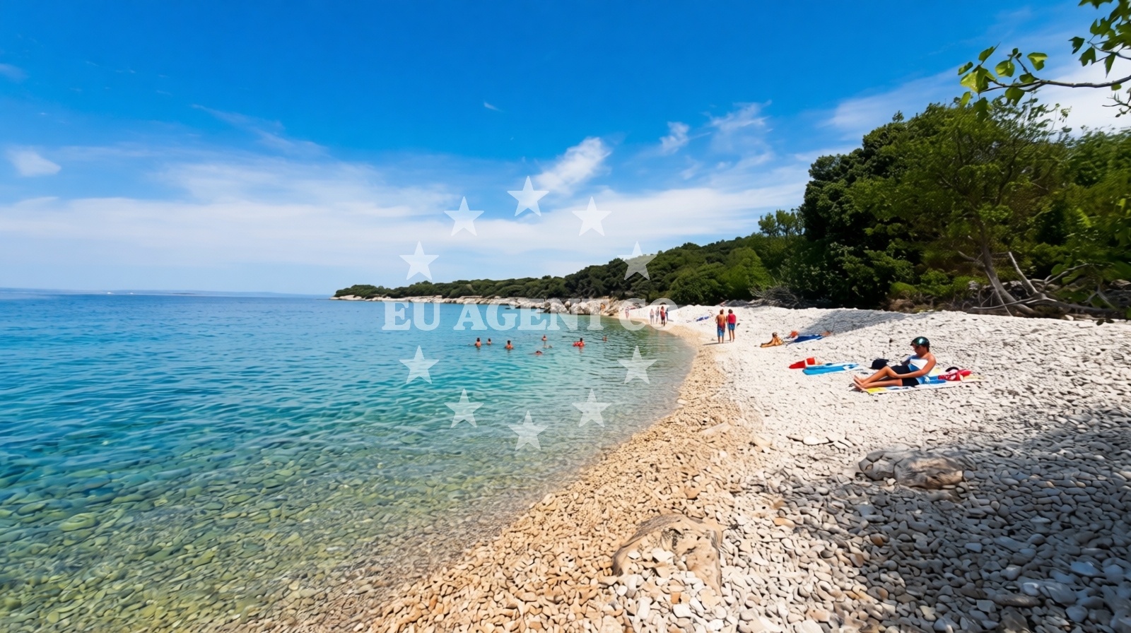 Sea and coastal view of Krcalo beach in Jakišnica 279, Lun
