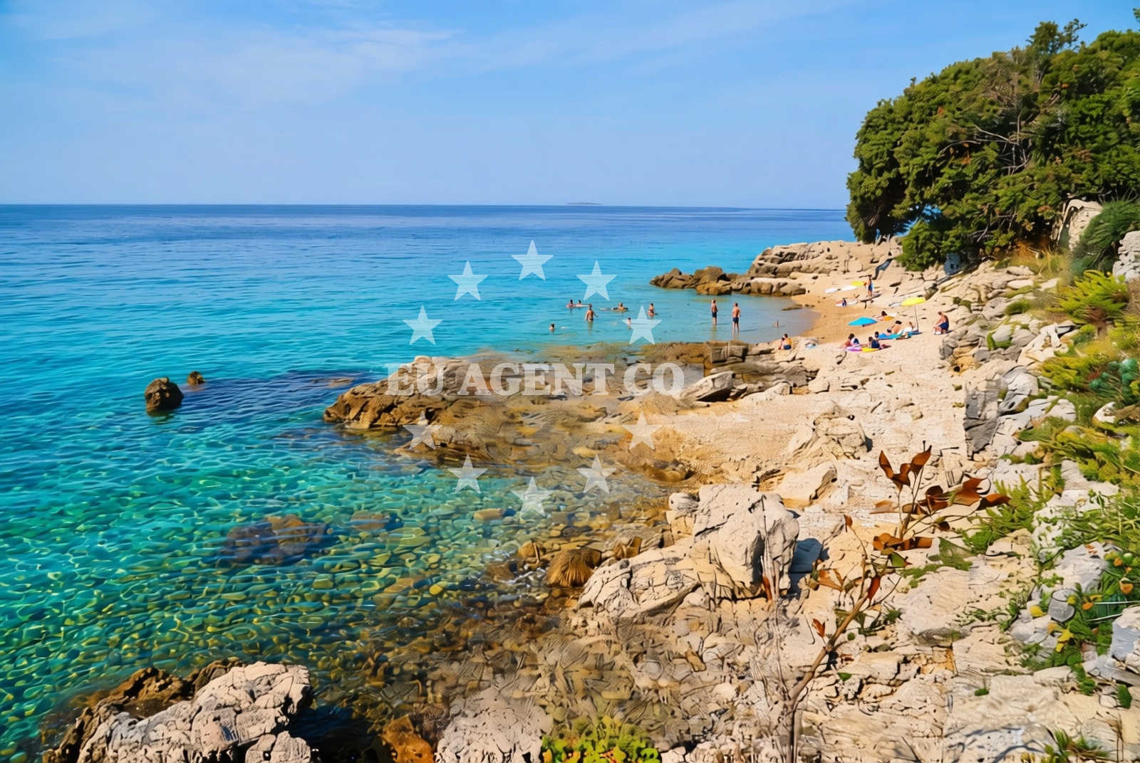 Additional view of Krcalo beach in Jakišnica 279, Lun