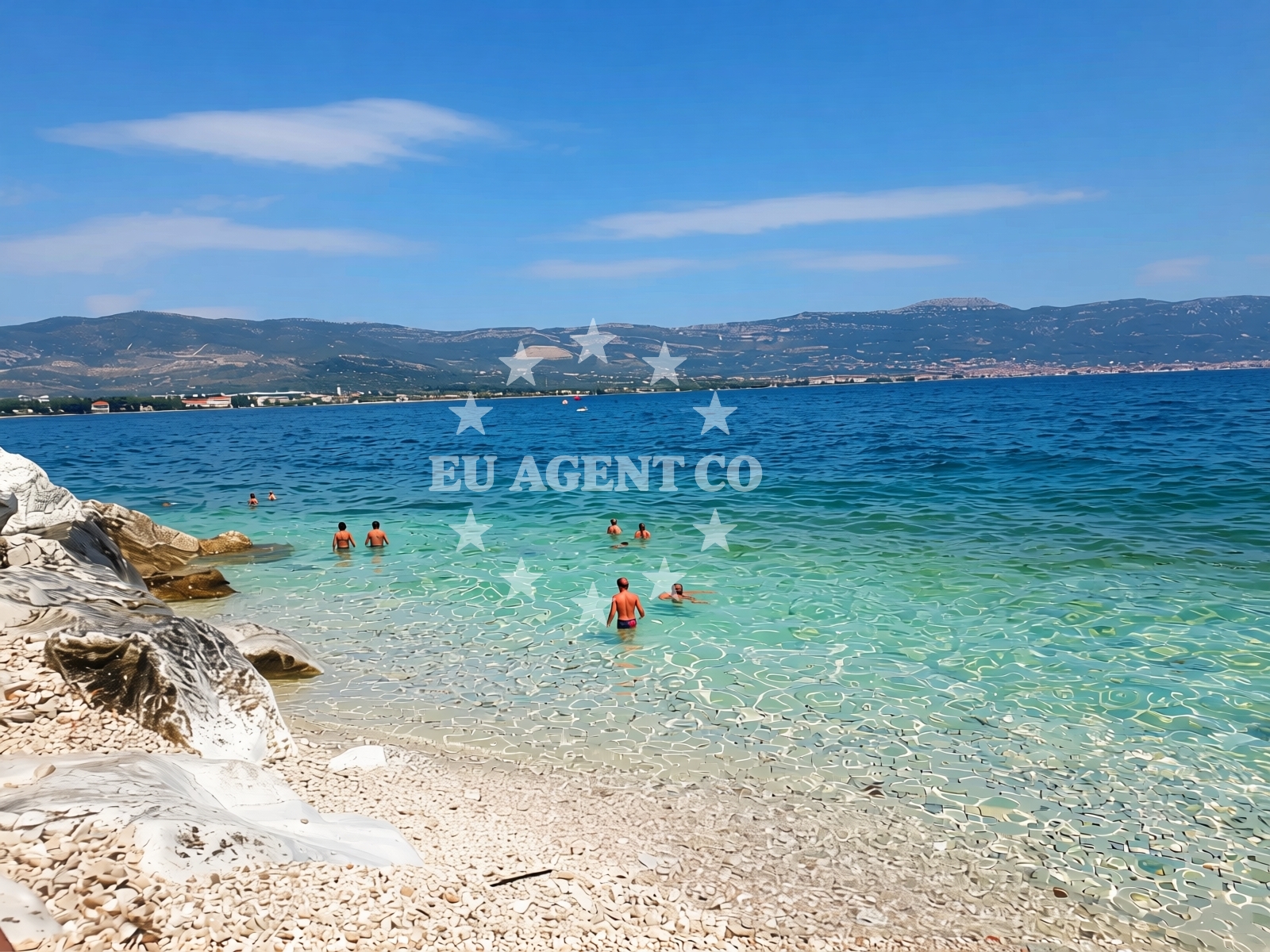 Additional view of Krcica beach in , Trogir