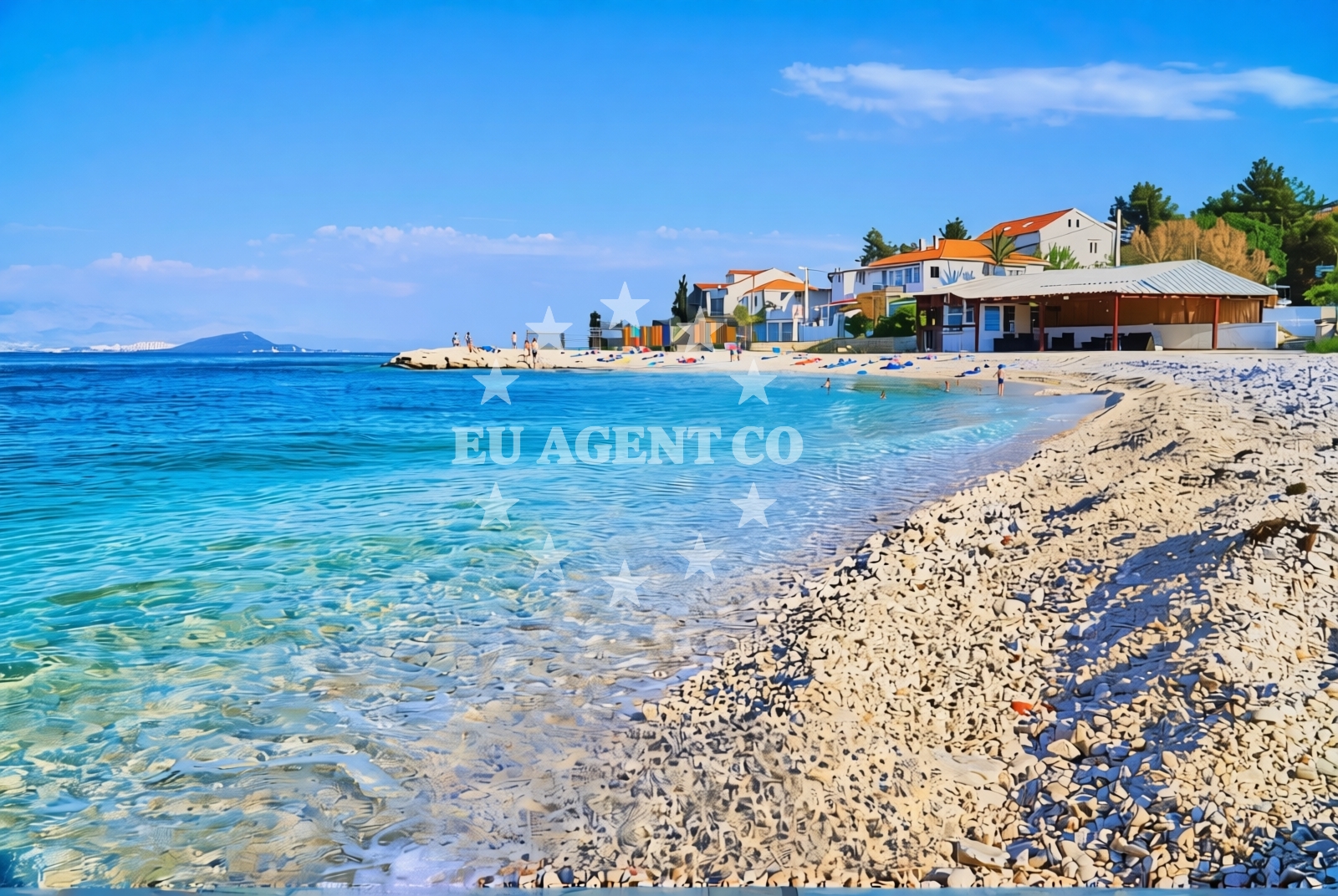 Additional view of Krcica beach in , Trogir