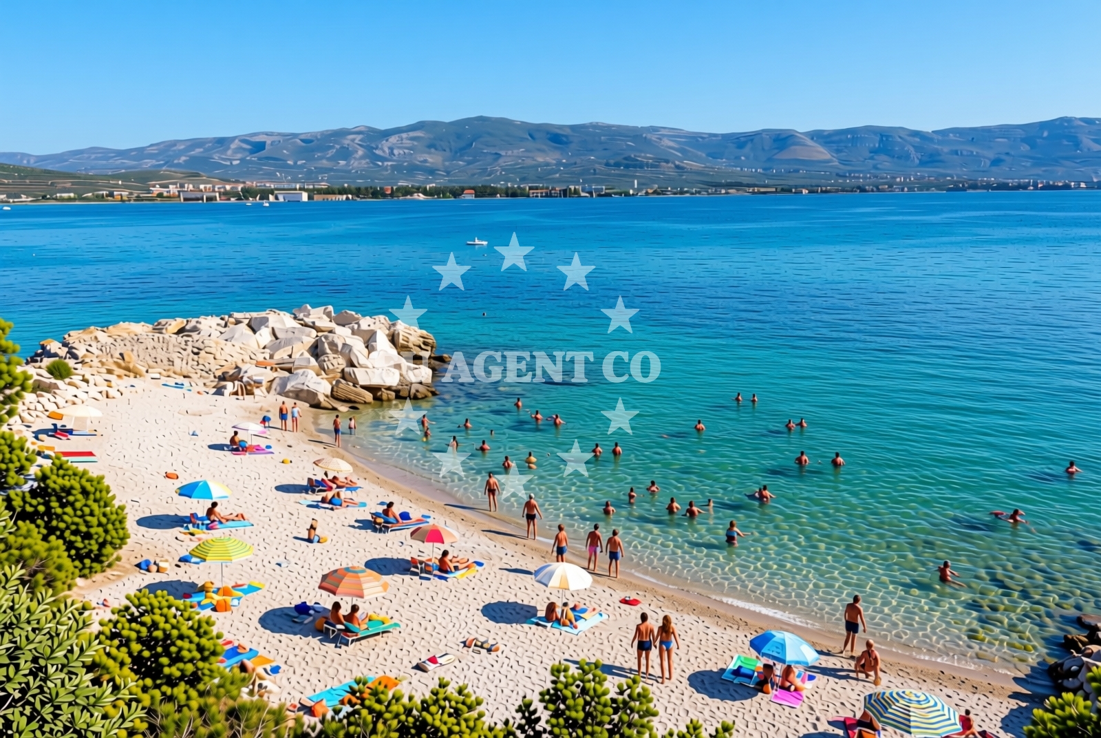 Additional view of Krcica beach in , Trogir