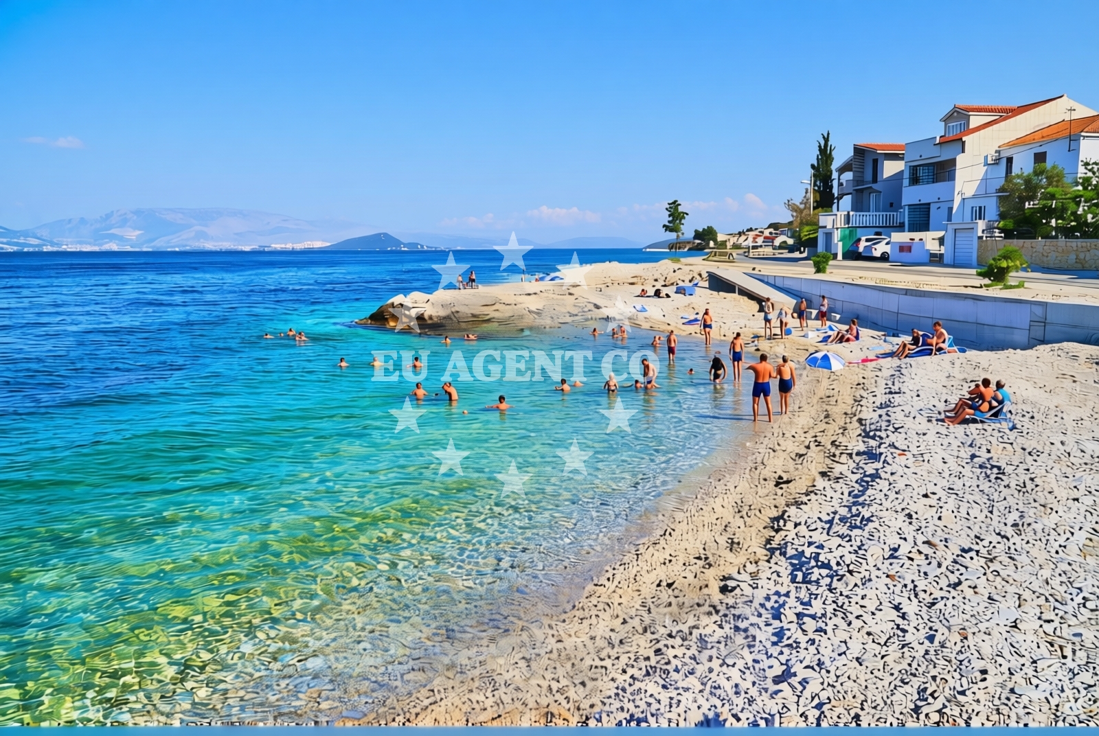 Additional view of Krcica beach in , Trogir