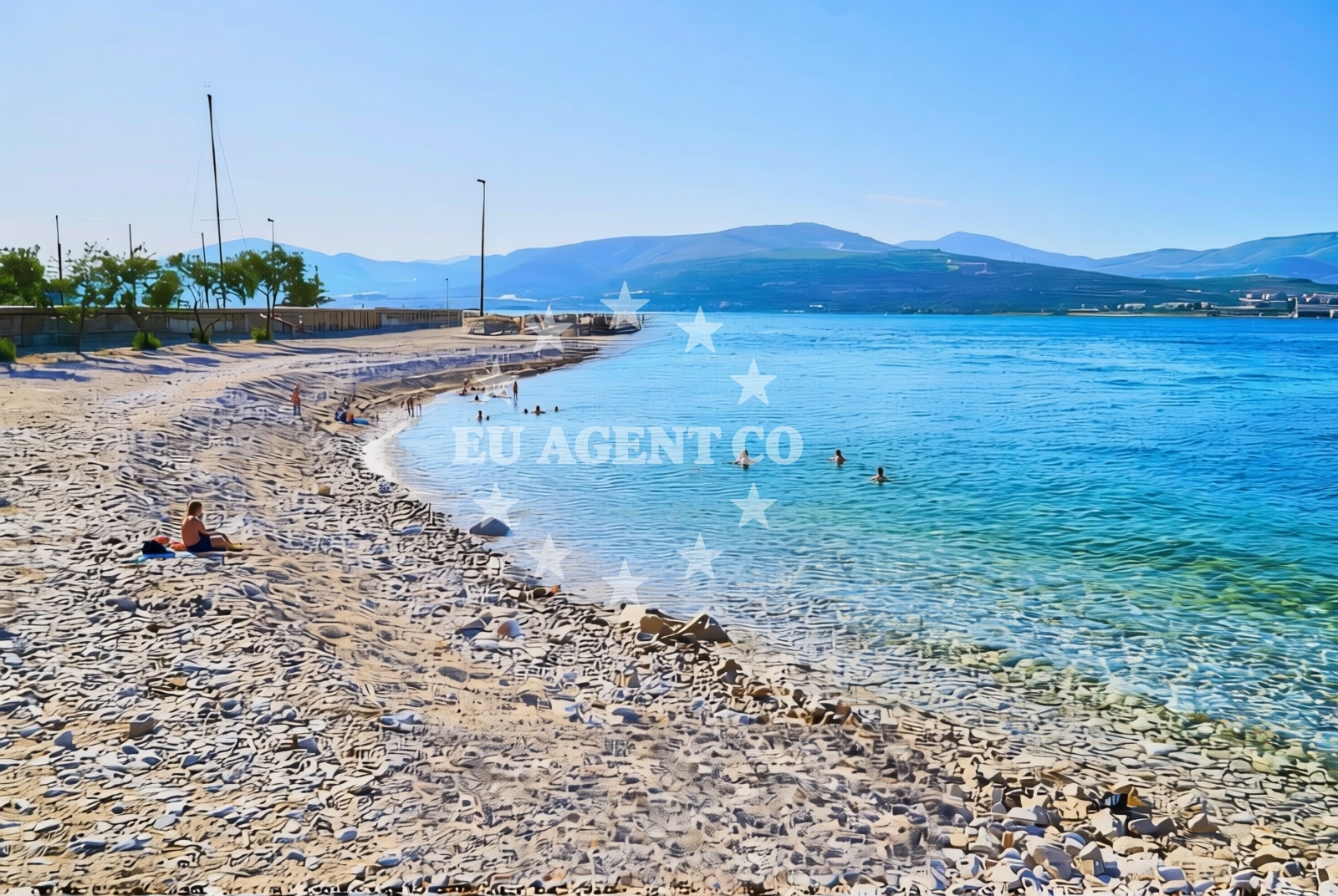 Additional view of Krcica beach in , Trogir
