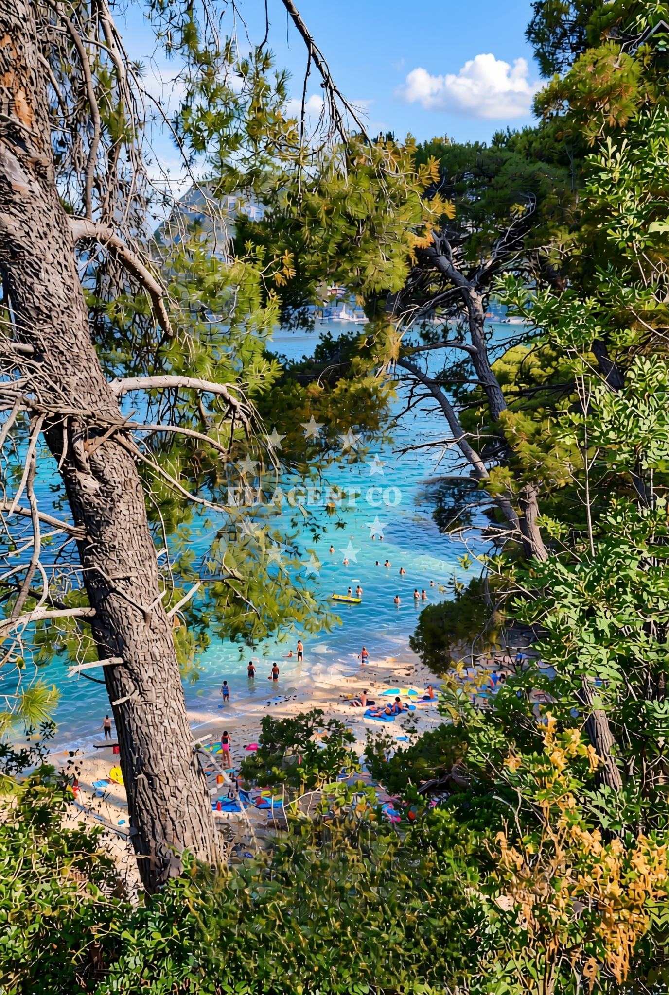 Shoreline and swimming area at Kremena sjever, Žuljana Beach in Kremena sjever