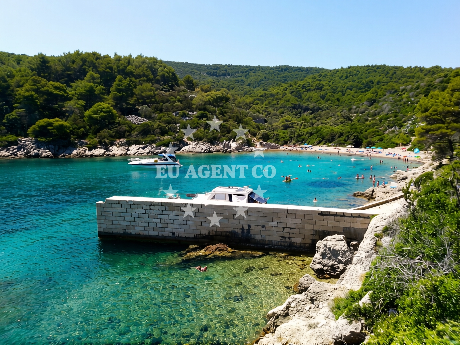 Sea and coastal view of Kriska Obol in Rialto ulica 25, Veli Lošinj