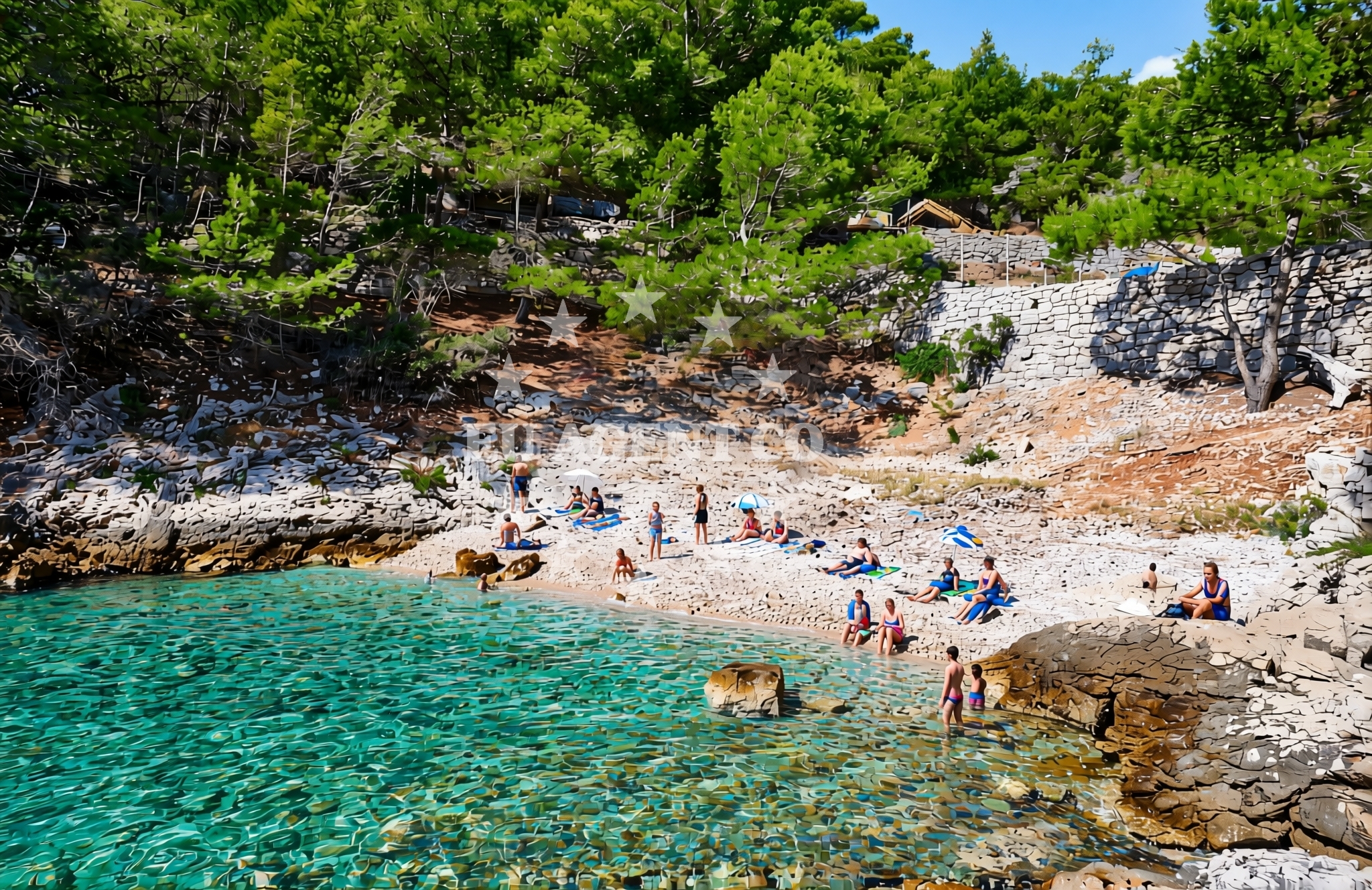 Overview of Krivi dolac, Gdinj (Hvar) Beach in Krivi dolac