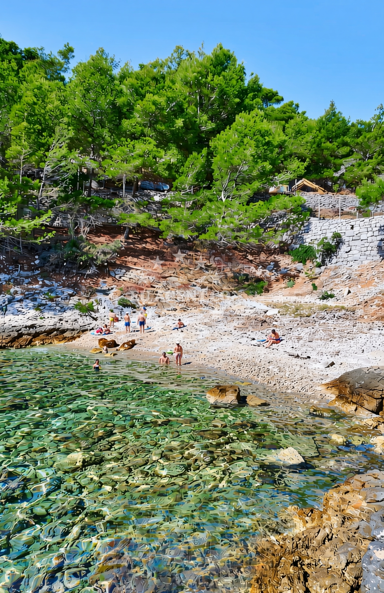 Additional view of Krivi dolac, Gdinj (Hvar) Beach in Krivi dolac