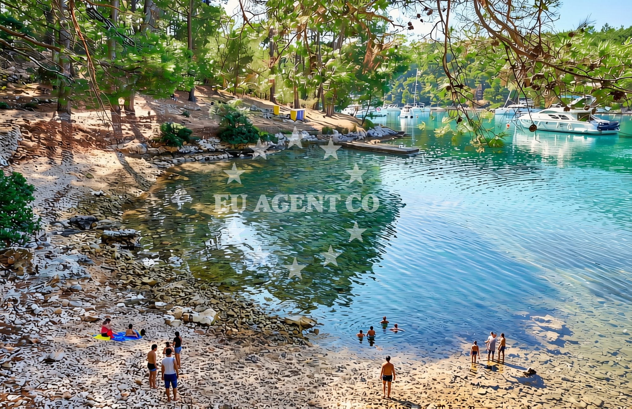 Additional view of Krivica beach in Rialto ulica 25, Veli Lošinj