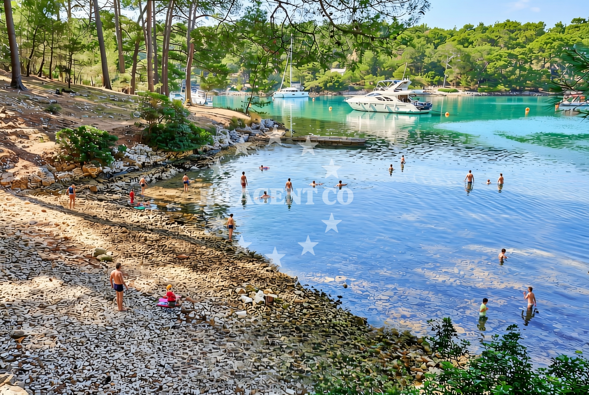 Additional view of Krivica beach in Rialto ulica 25, Veli Lošinj