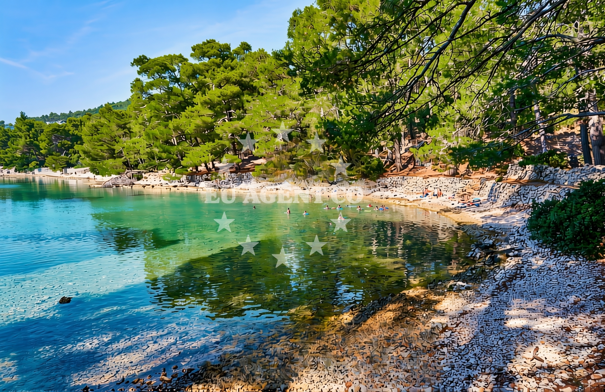 Additional view of Krivica beach in Rialto ulica 25, Veli Lošinj
