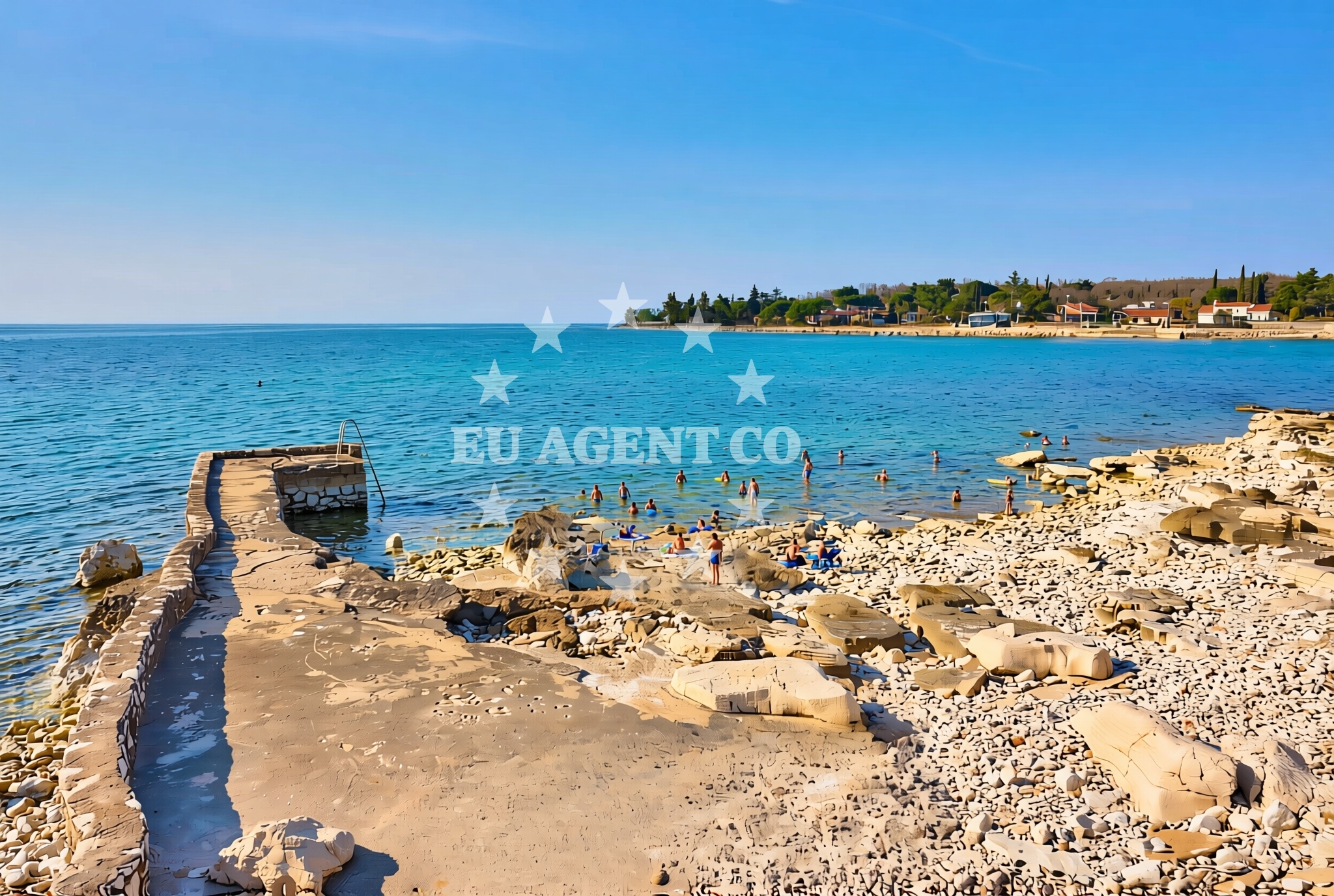 Overview of Križine: beaches and coves (4) in Križine