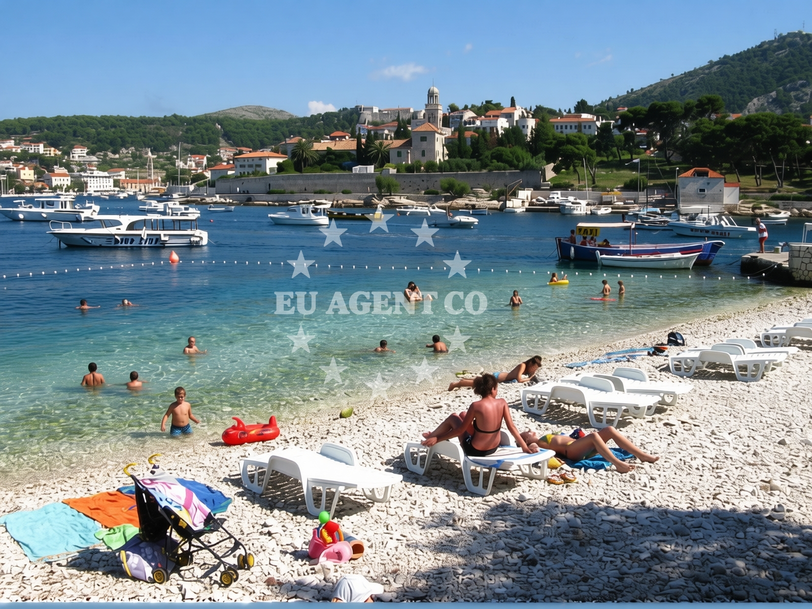 Overview of Krizna Luka in 83 Kroz Burak, Hvar