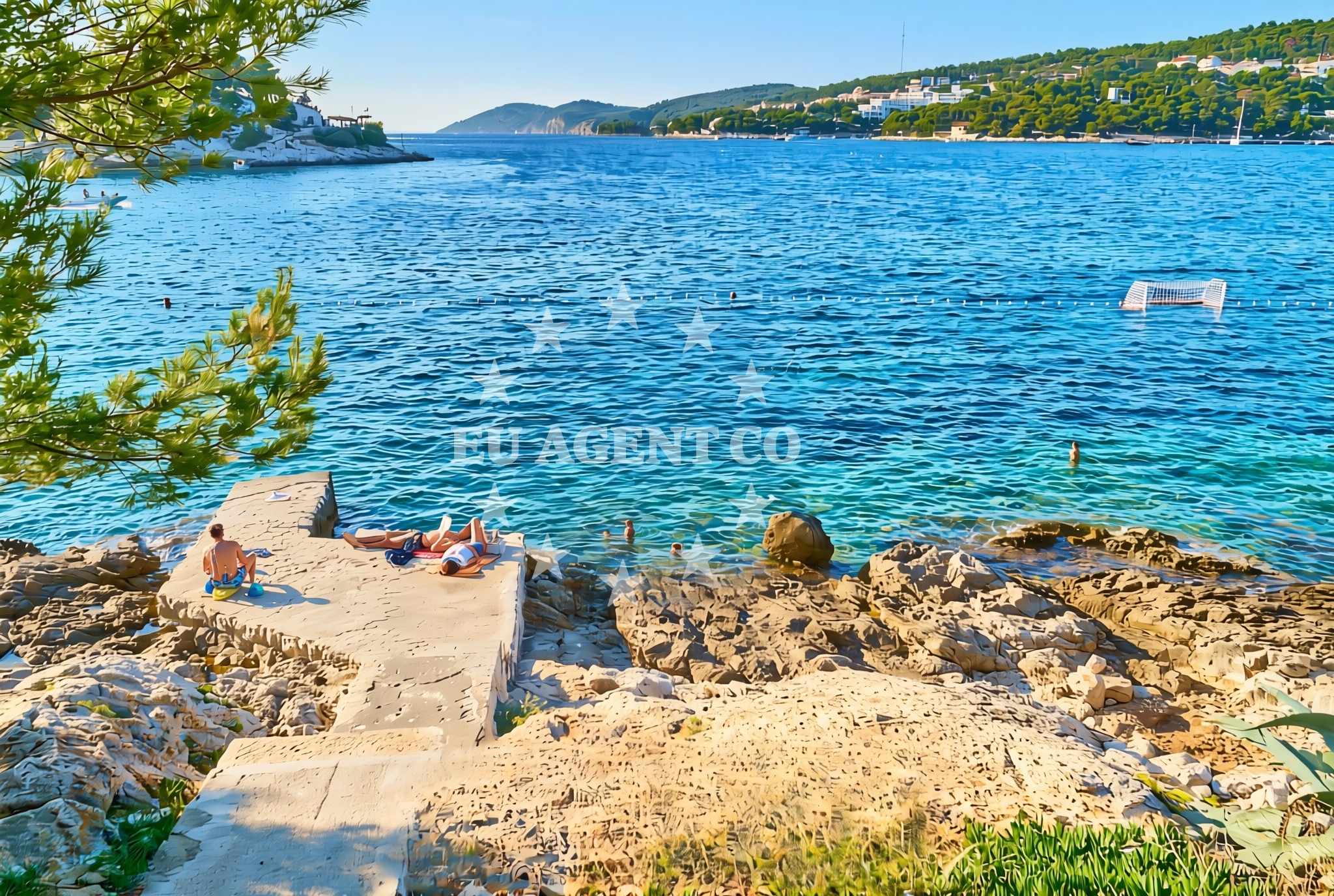 Overview of Križni Rat, Hvar (Hvar) Beach in Križni Rat