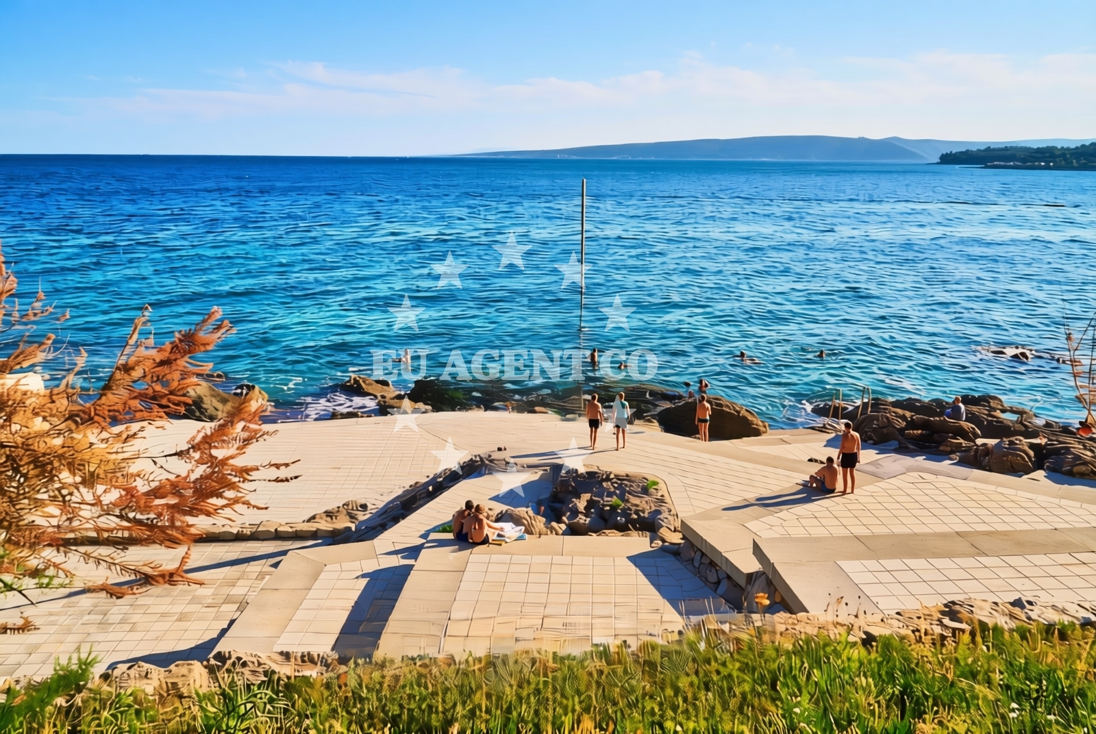 Shoreline and swimming area at Krk (Krk): beaches and coves (12) in Krk (Krk)