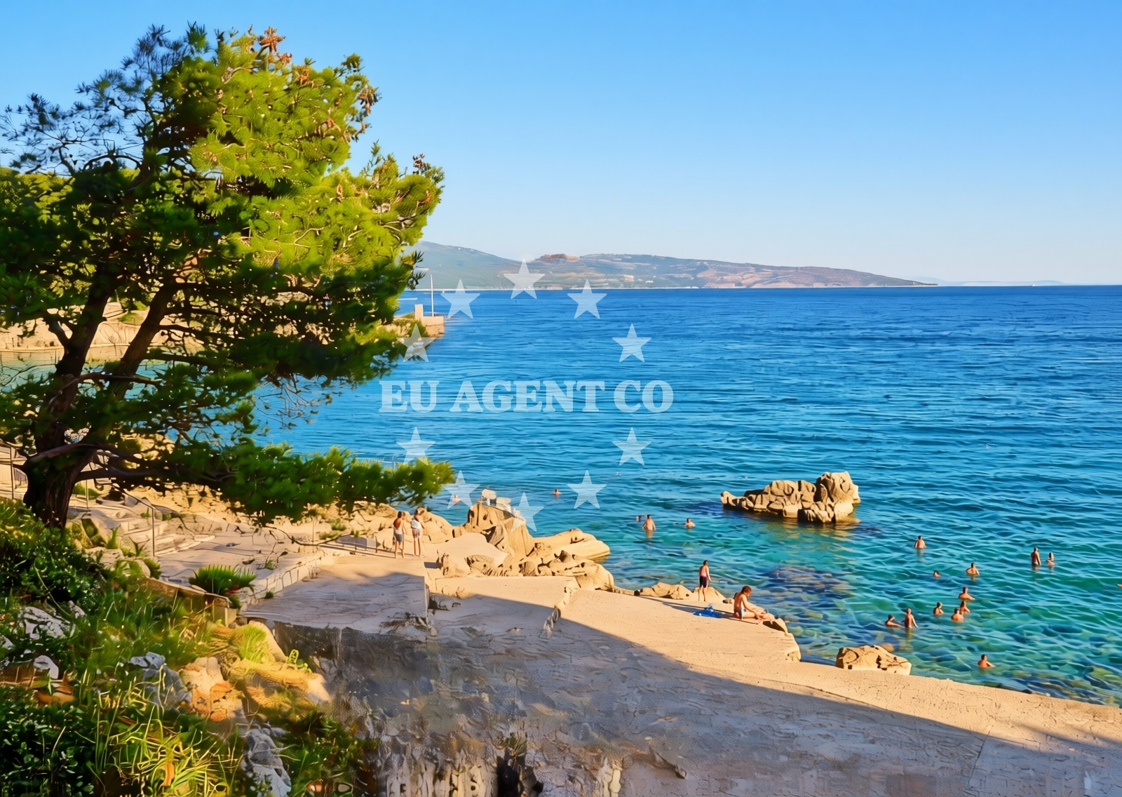 Beach facilities and surroundings at Krk (Krk): beaches and coves (12) in Krk (Krk)
