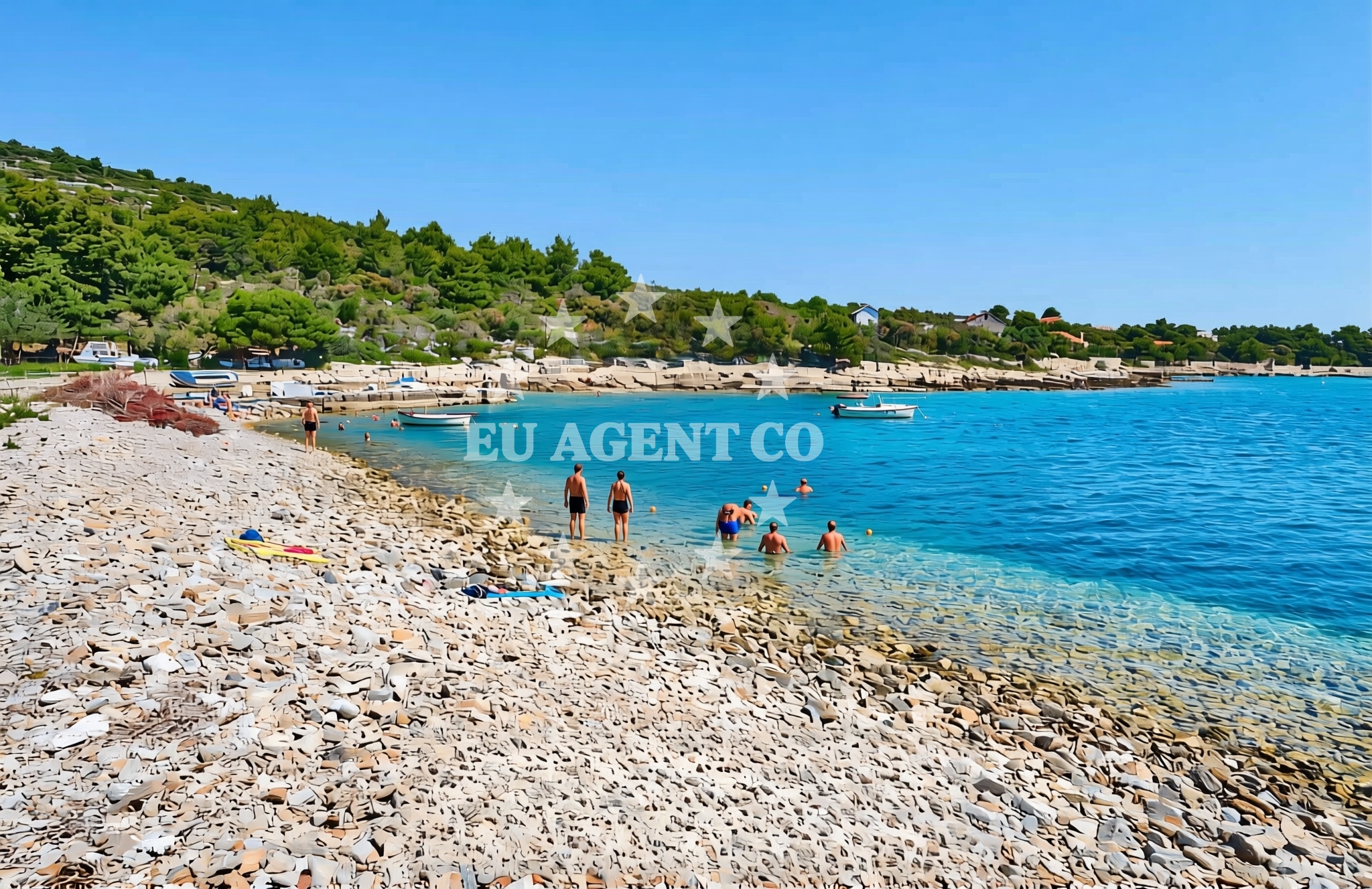Additional view of Krknjaš, Drvenik Veliki (Drvenik Veli) Beach in Krknjaš