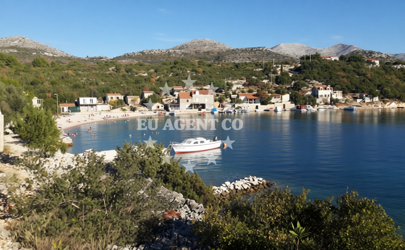 Sea and coastal view of Krucica beach in Slađenovići bb, Slano