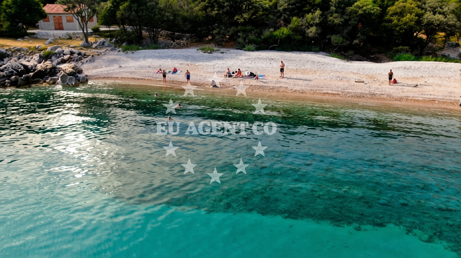Additional view of Kruscica beach in Merag 2, Cres, Cres