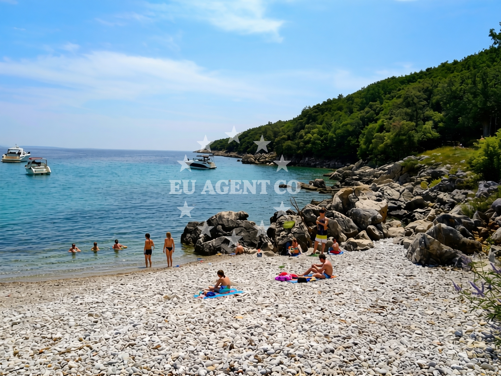 Additional view of Kruscica beach in Merag 2, Cres, Cres