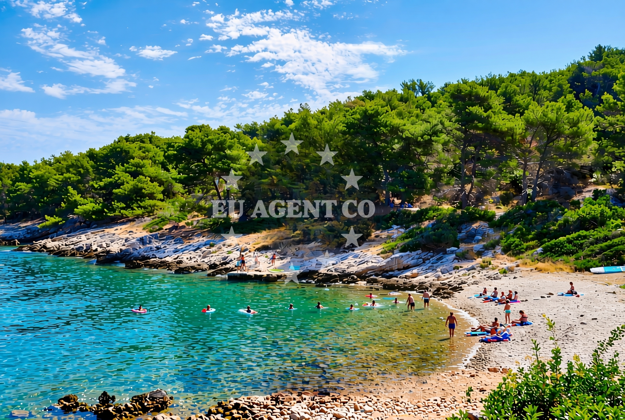 Additional view of Krusica beach in Stari put 46, Rogač