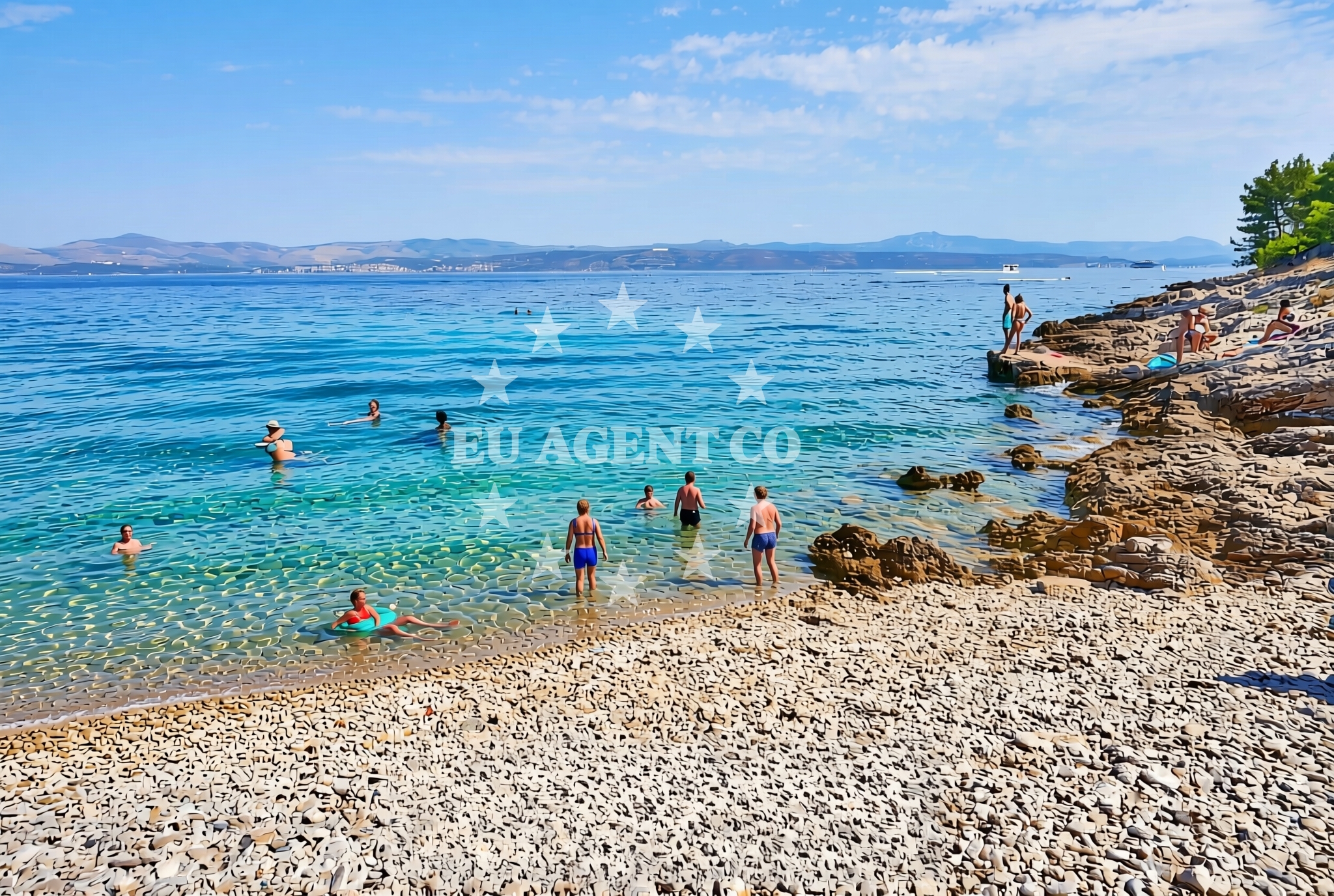 Additional view of Krusica beach in Stari put 46, Rogač