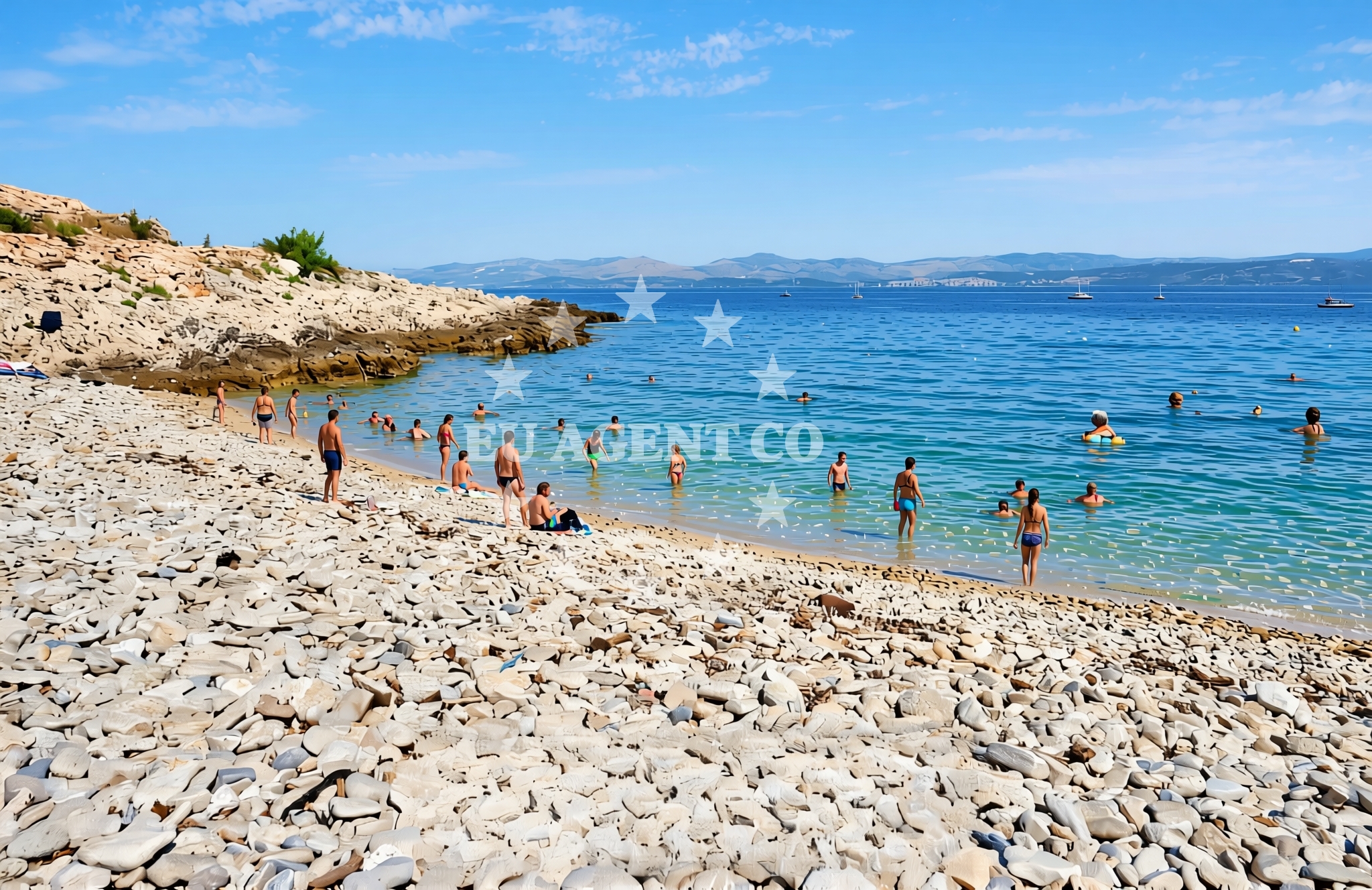 Additional view of Krusica beach in Stari put 46, Rogač