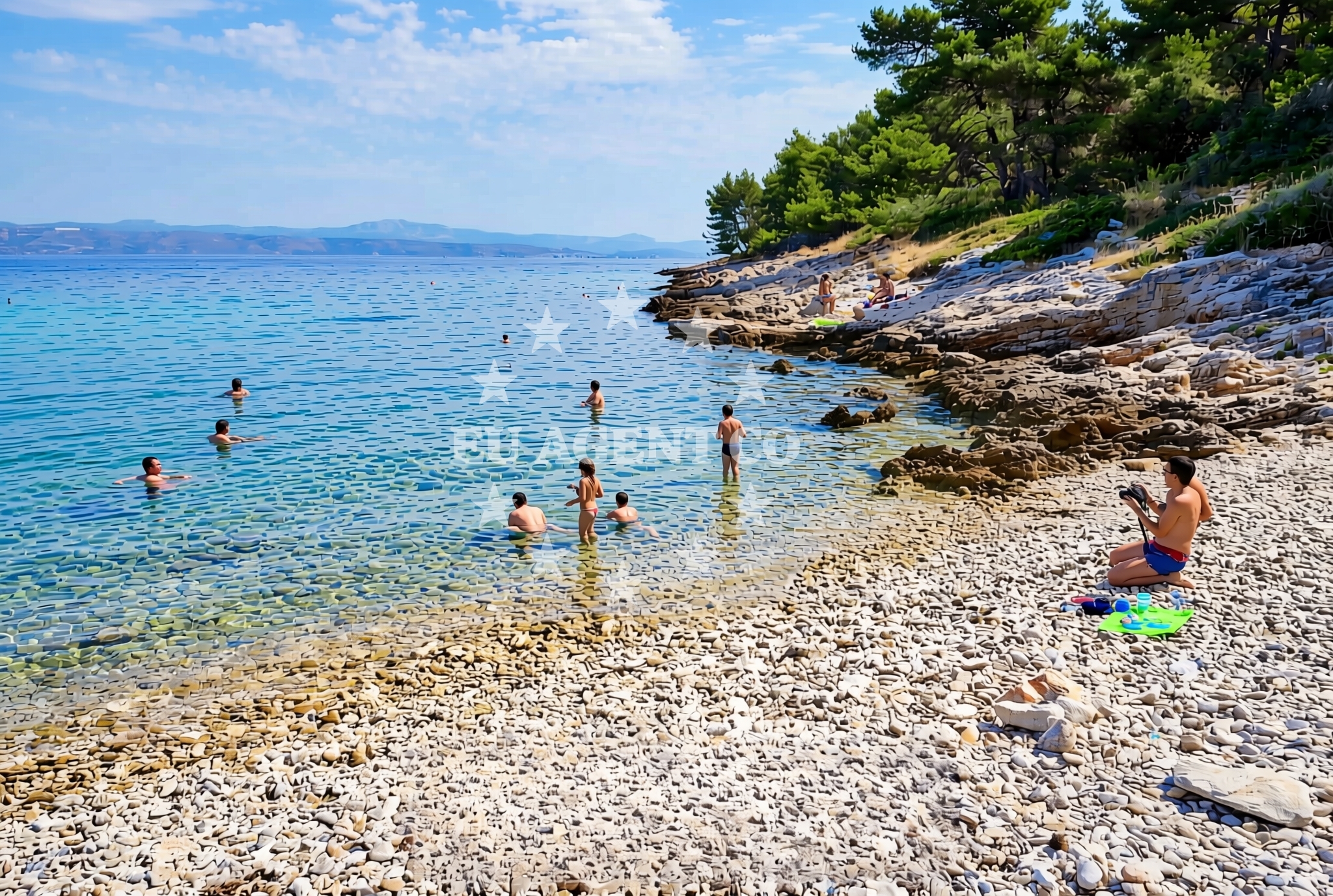 Additional view of Krusica beach in Stari put 46, Rogač