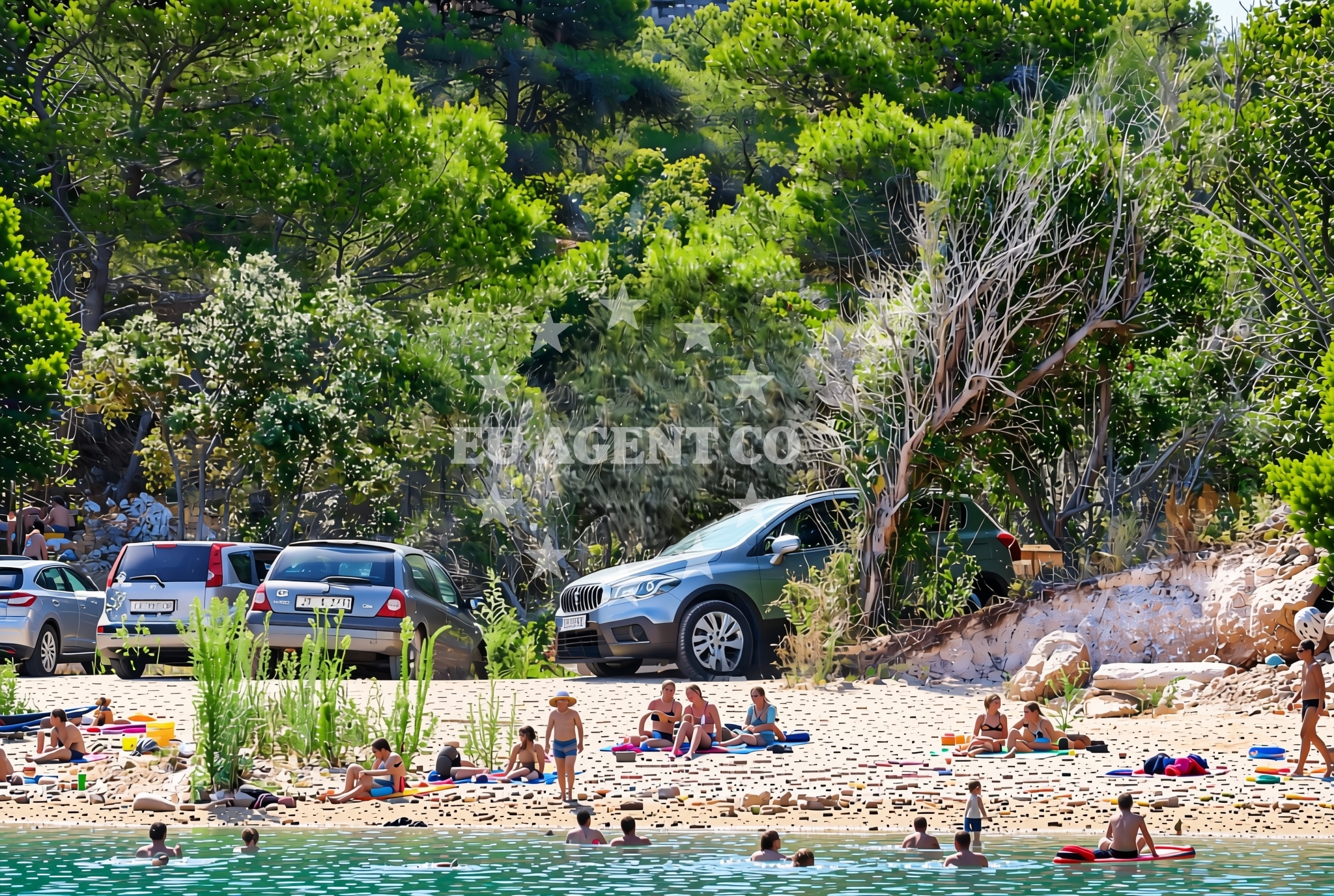 Additional view of Krusica beach in Stari put 46, Rogač