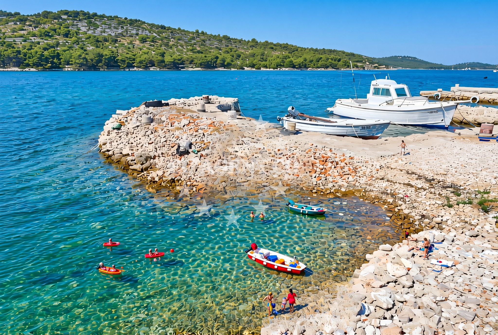 Additional view of Kružić (Zapadna obala), Kaprije (Kaprije) Beach in Kružić (Zapadna obala)