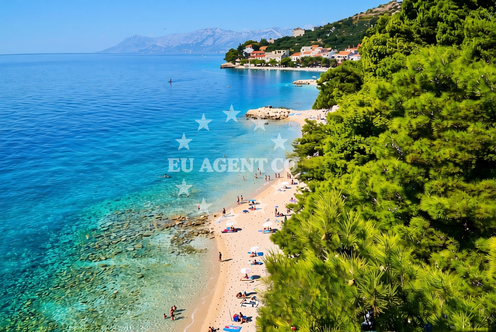 Overview of Krvavica: beaches and coves (5) in Krvavica