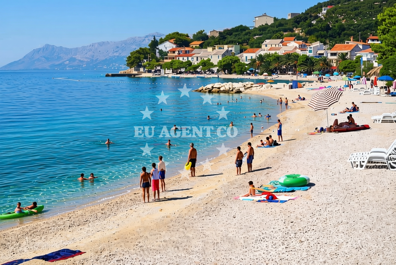 Sea and coastal view of Krvavica: beaches and coves (5) in Krvavica