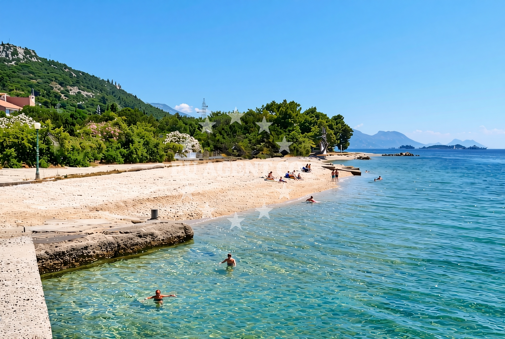 Beach facilities and surroundings at Kučište: beaches and coves (16) in Kučište