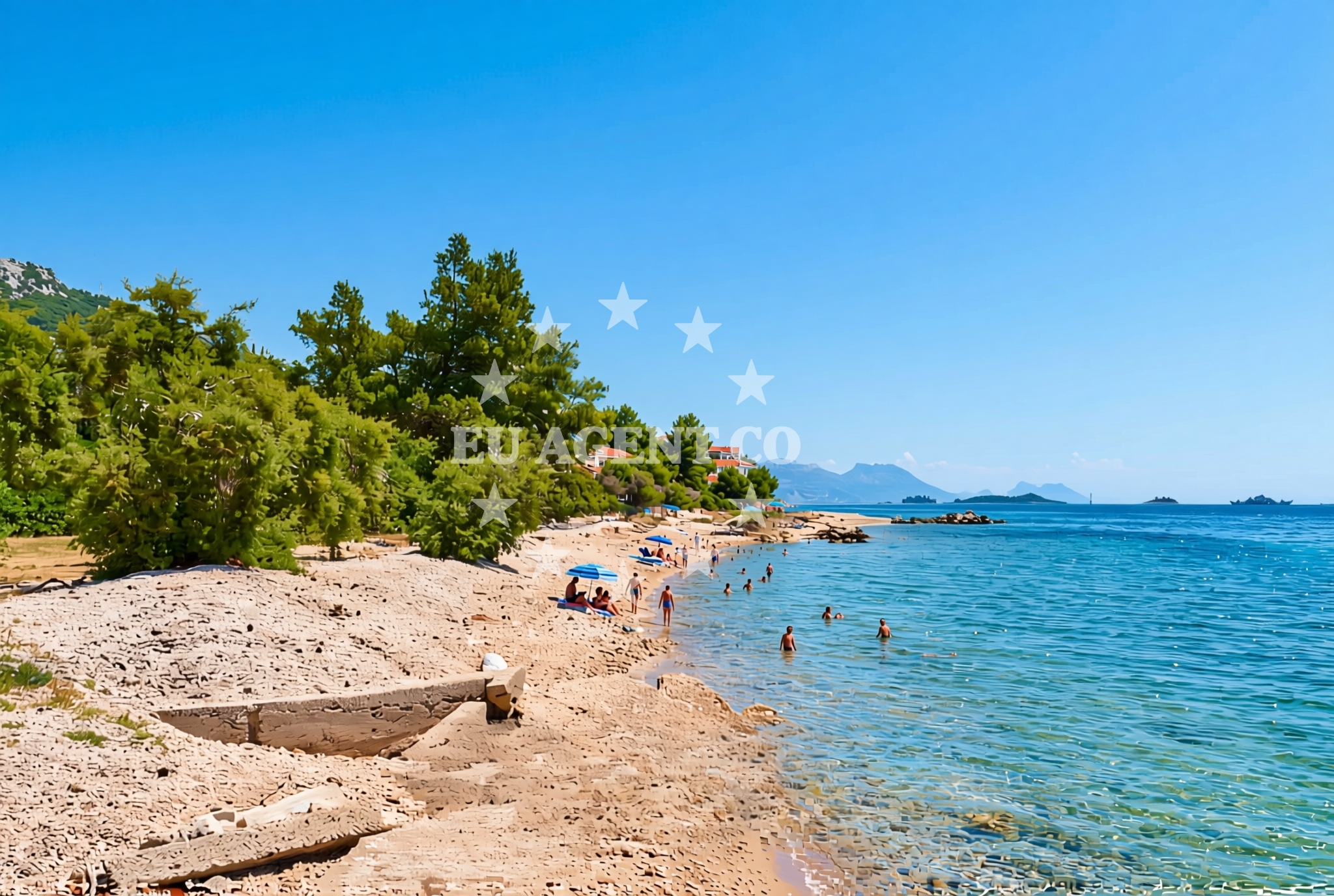 Sea and coastal view of Kučište: beaches and coves (16) in Kučište