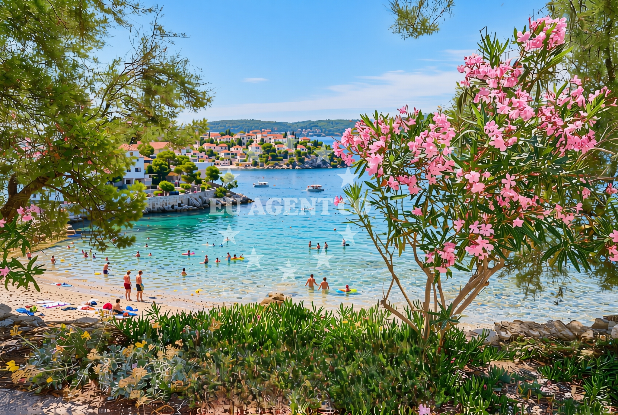 Sea and coastal view of Kučište sredina, Kučište Beach in Kučište sredina