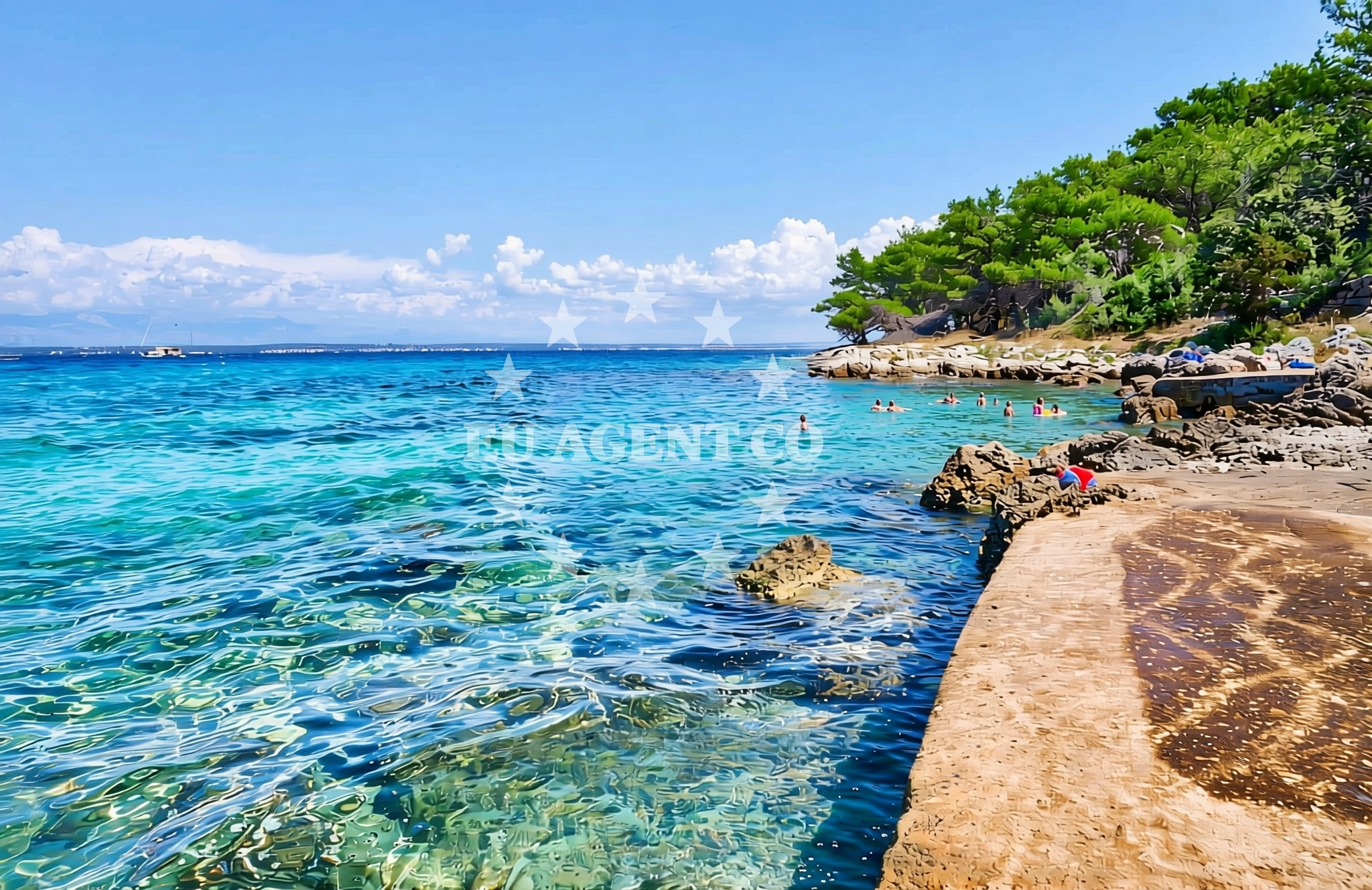 Additional view of Kujerovo, Ugljan (Ugljan) Beach in Kujerovo