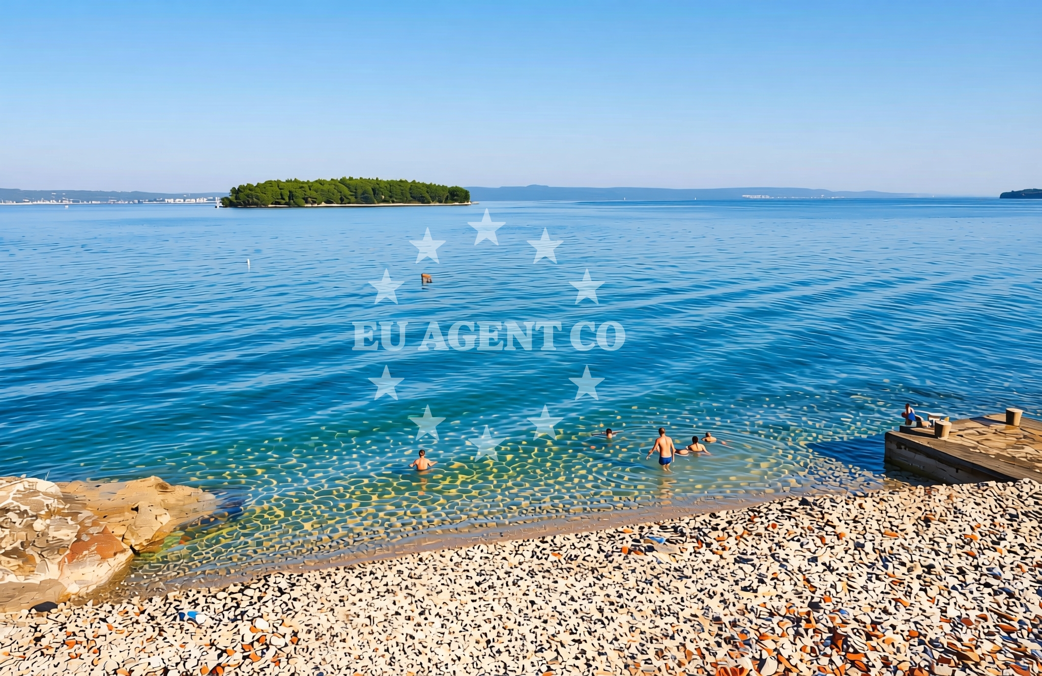 Overview of Kukljica (Ugljan): beaches and coves (17) in Kukljica (Ugljan)