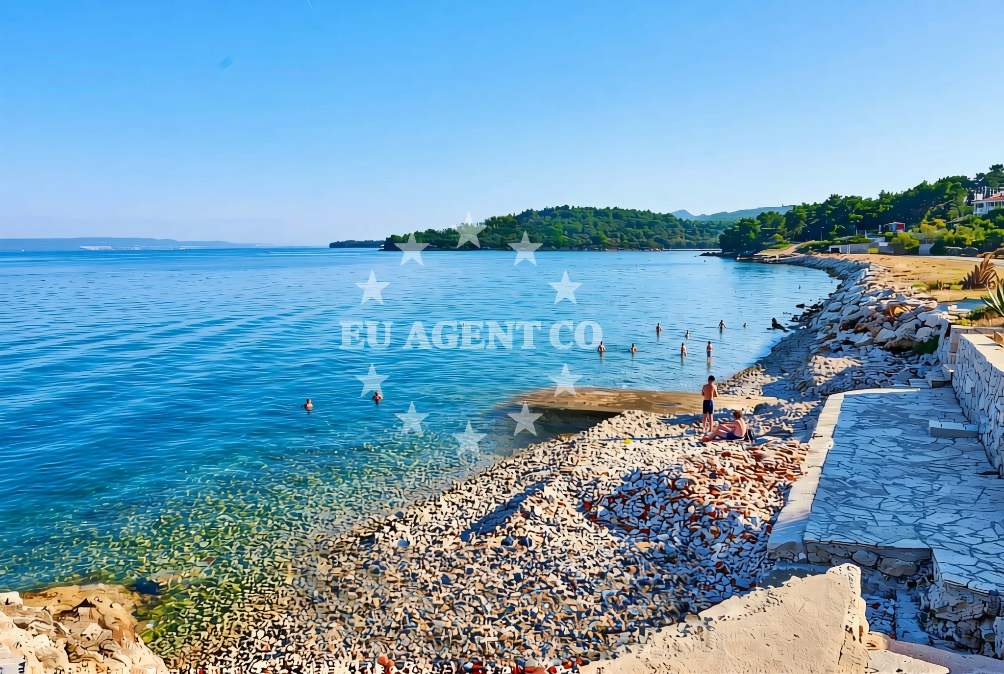 Sea and coastal view of Kukljica (Ugljan): beaches and coves (17) in Kukljica (Ugljan)