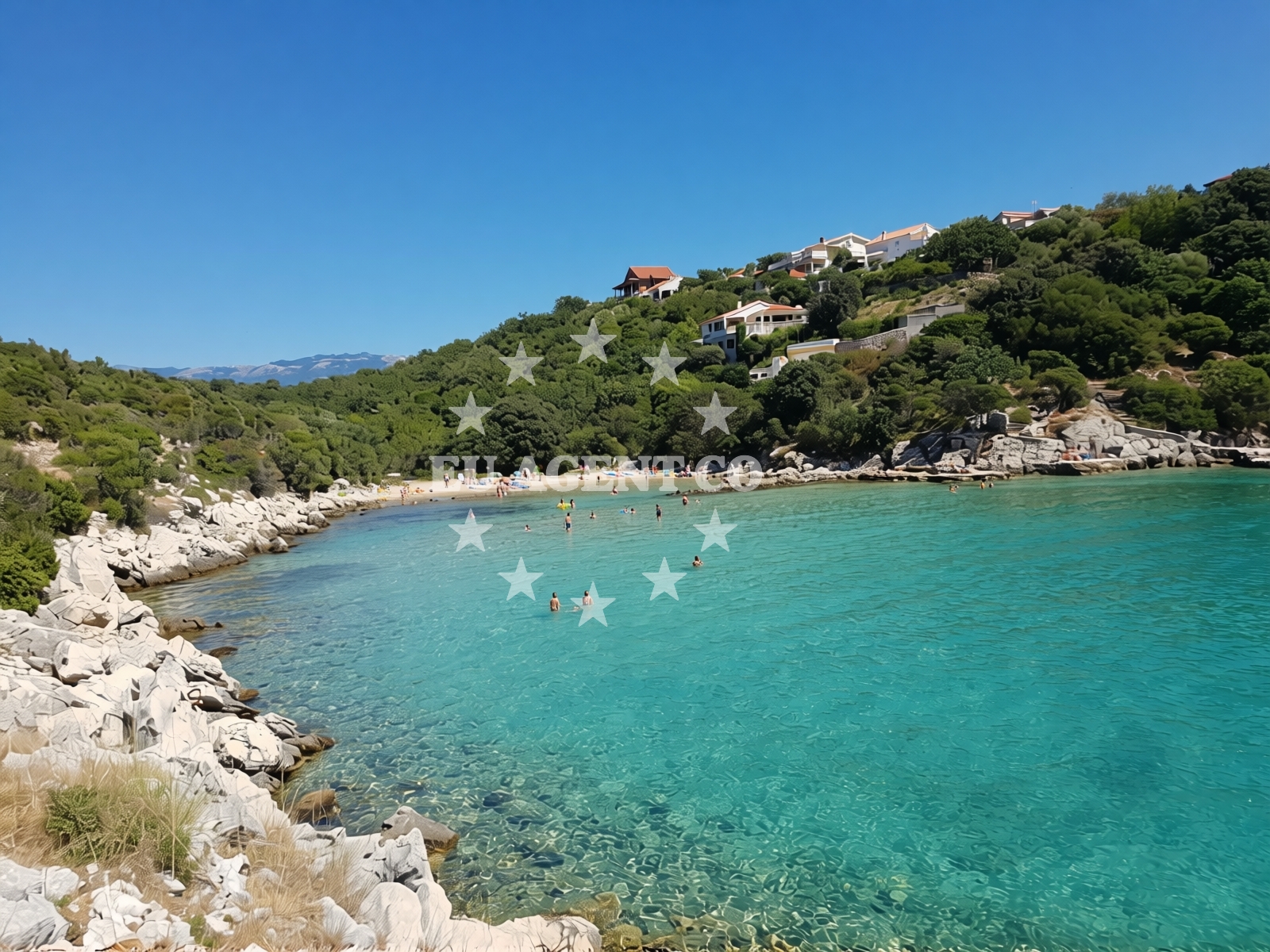 Overview of Kukurina beach in Šonjevi Stani 5a, Novalja