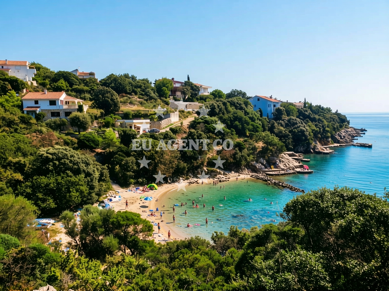 Shoreline and swimming area at Kukurina beach in Šonjevi Stani 5a, Novalja