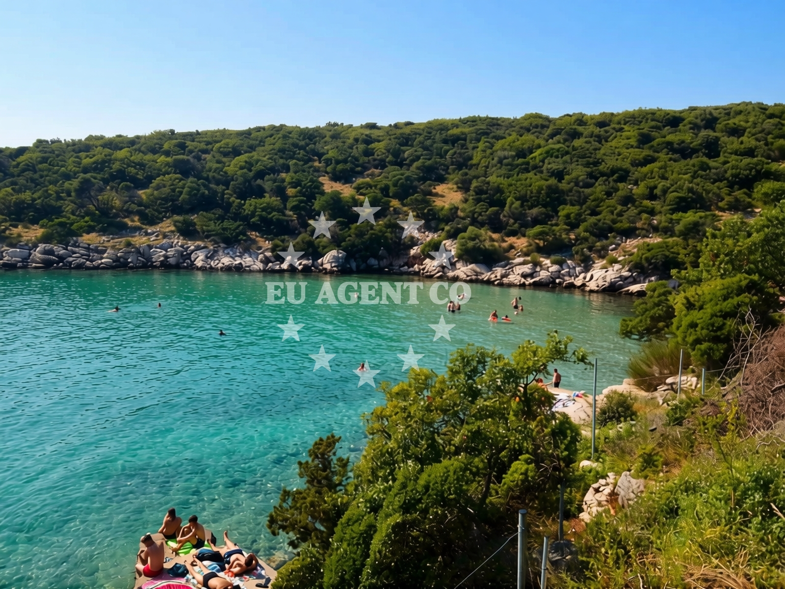 Sea and coastal view of Kukurina beach in Šonjevi Stani 5a, Novalja
