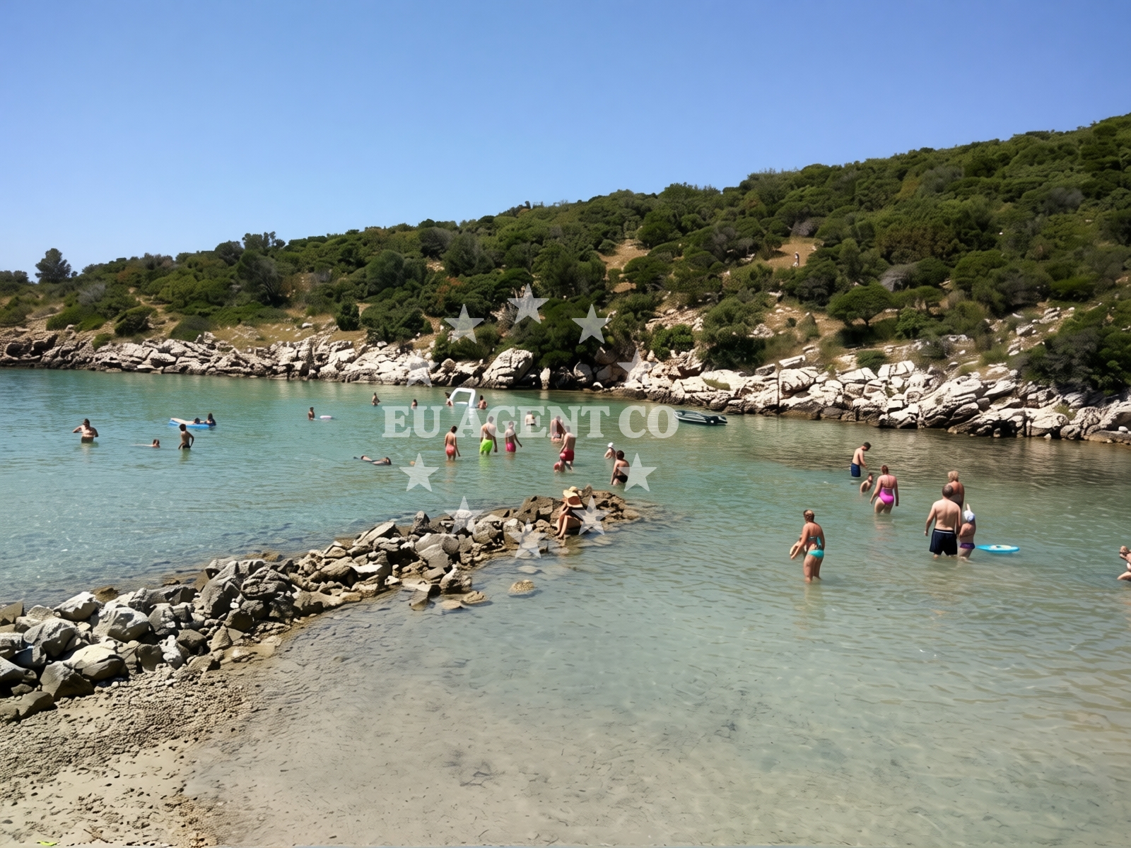 Beach facilities and surroundings at Kukurina beach in Šonjevi Stani 5a, Novalja