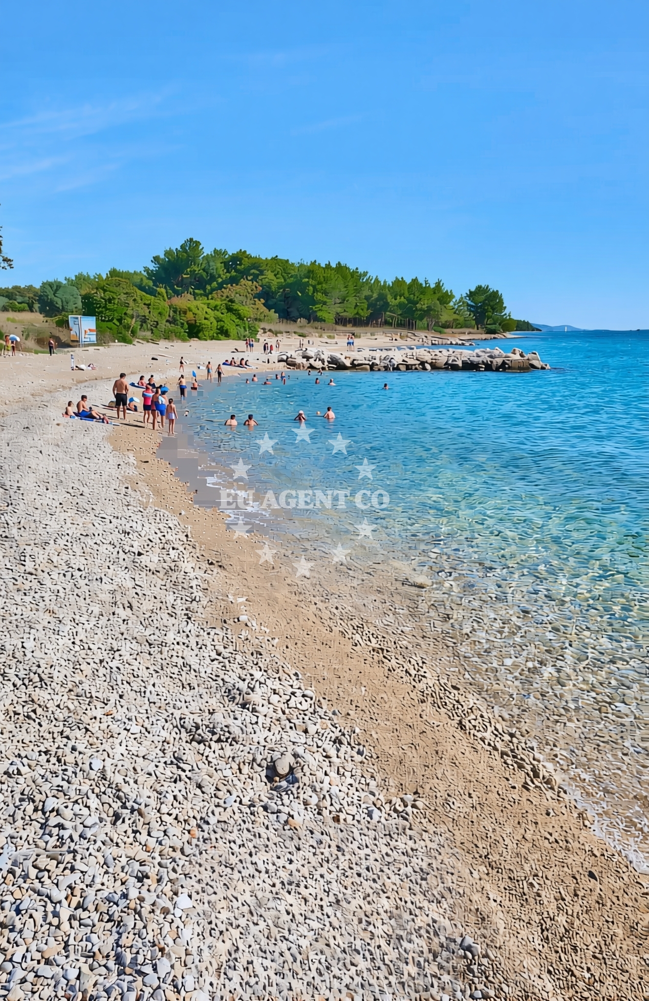 Additional view of Kumenat, Biograd na Moru Beach in Kumenat