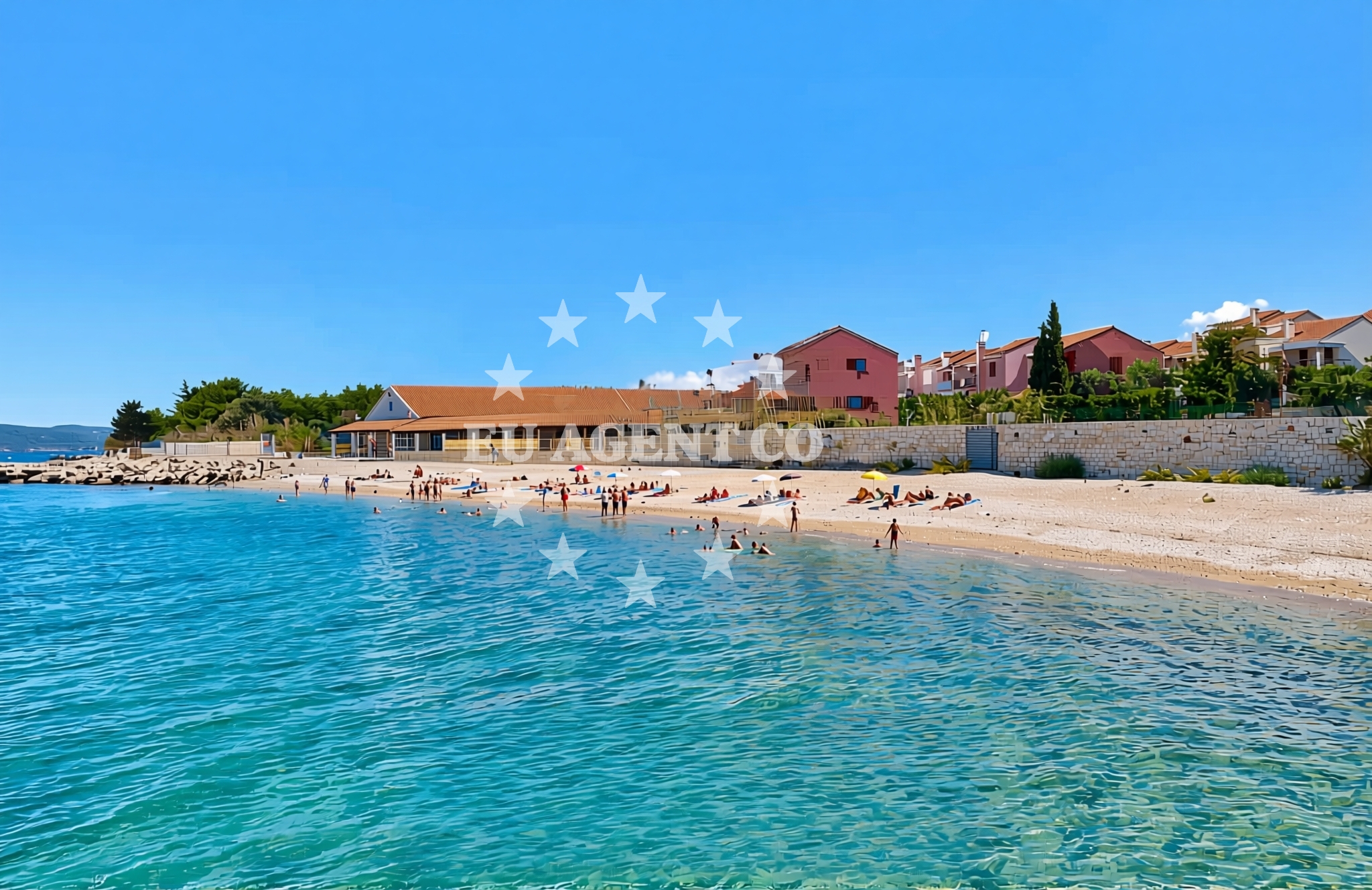 Additional view of Kumenat, Biograd na Moru Beach in Kumenat