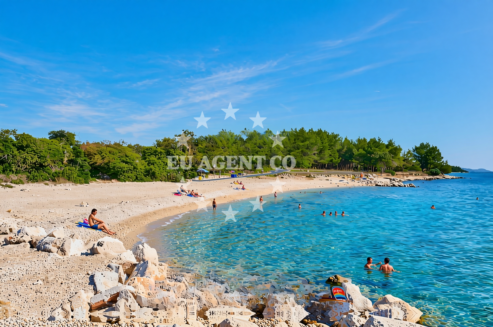 Additional view of Kumenat, Biograd na Moru Beach in Kumenat