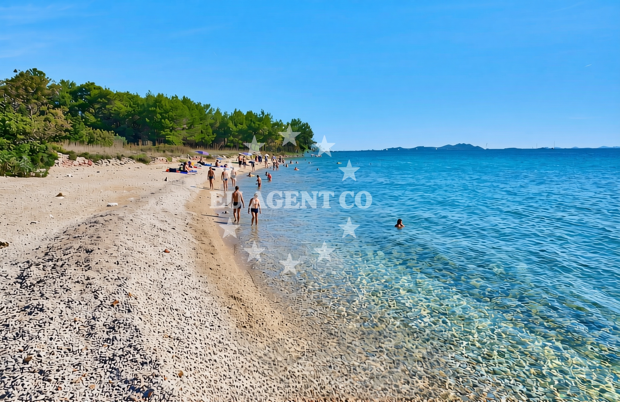 Additional view of Kumenat, Biograd na Moru Beach in Kumenat