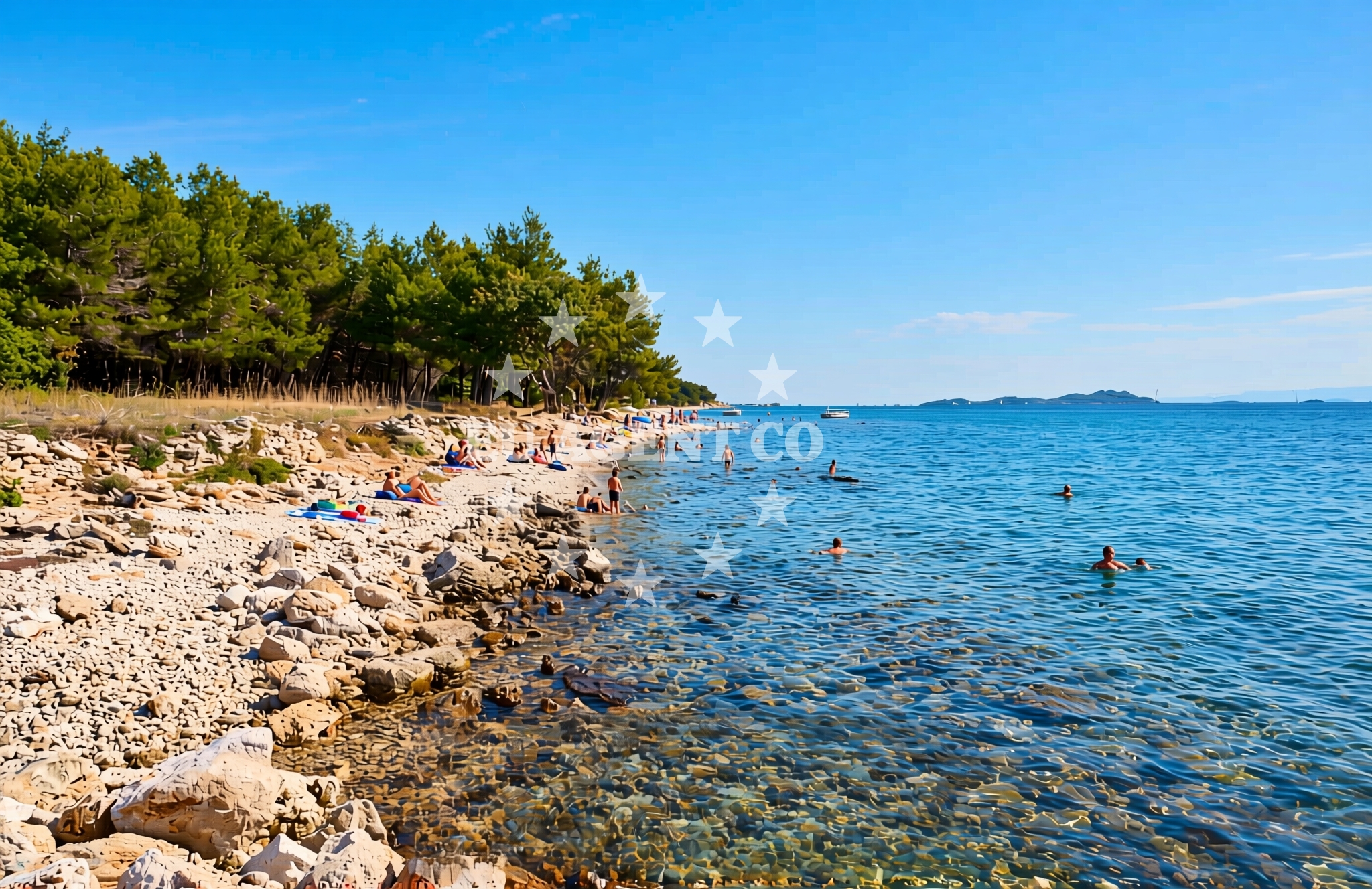 Additional view of Kumenat, Biograd na Moru Beach in Kumenat