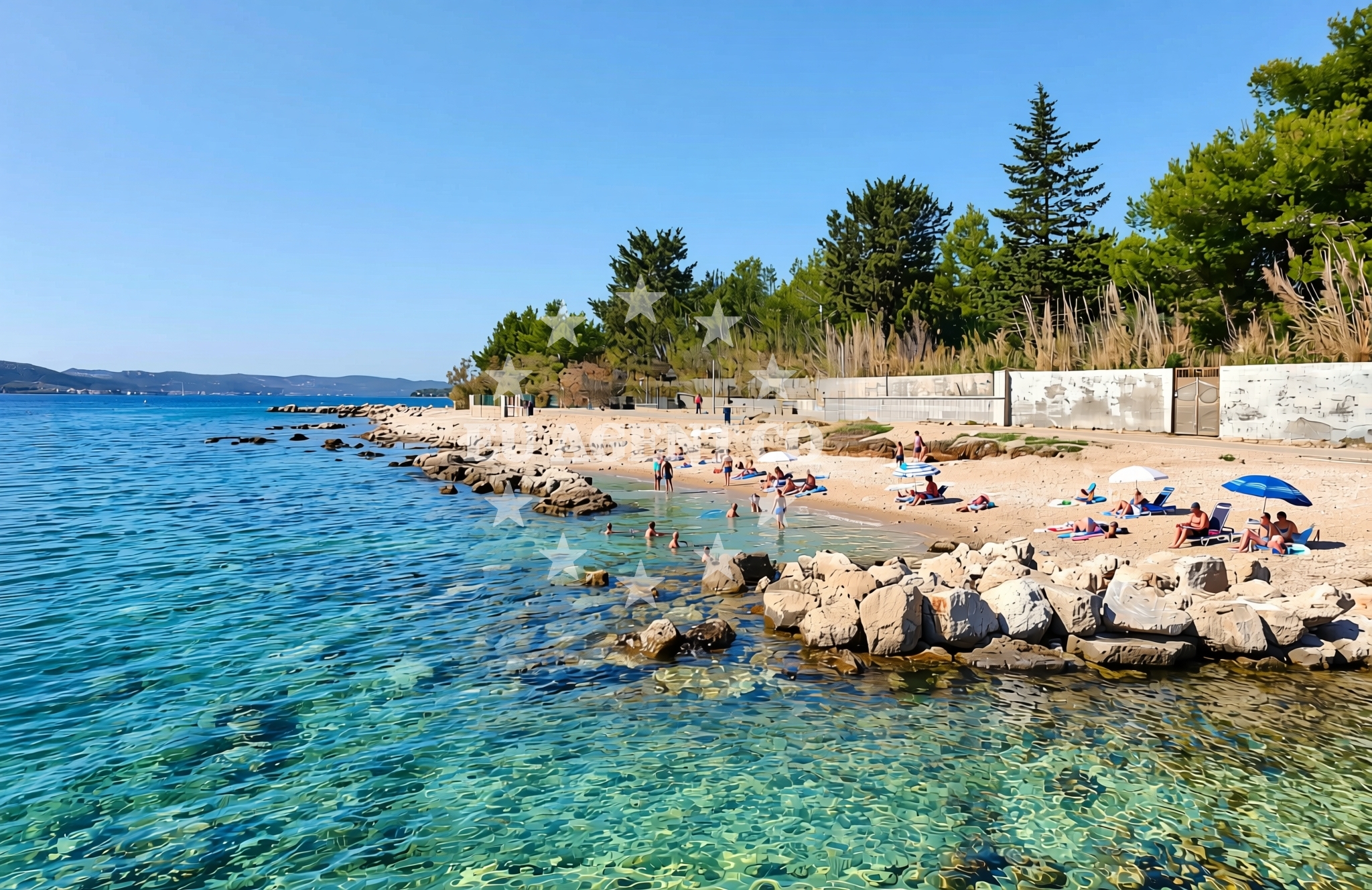 Additional view of Kumenat, Biograd na Moru Beach in Kumenat