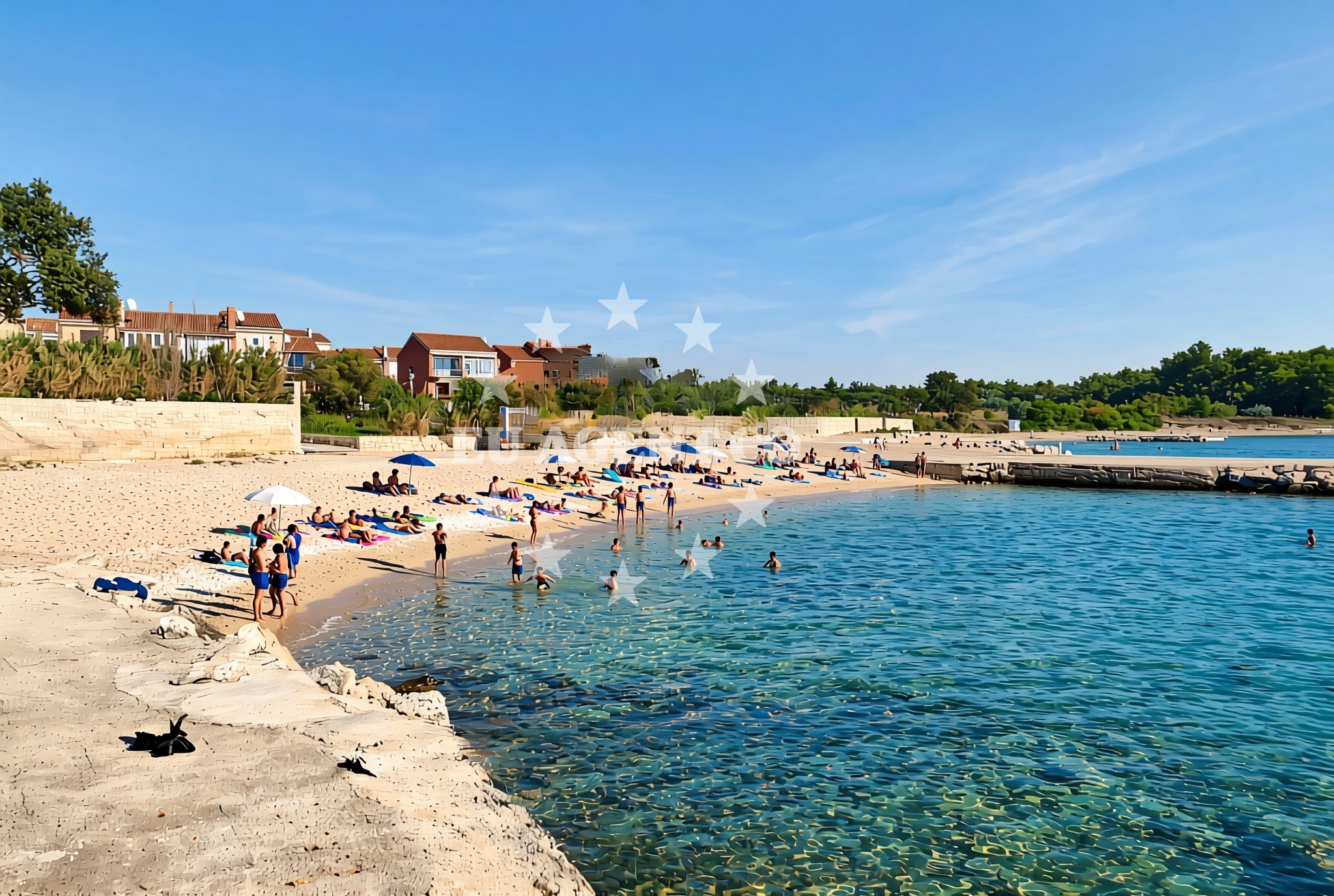 Additional view of Kumenat, Biograd na Moru Beach in Kumenat
